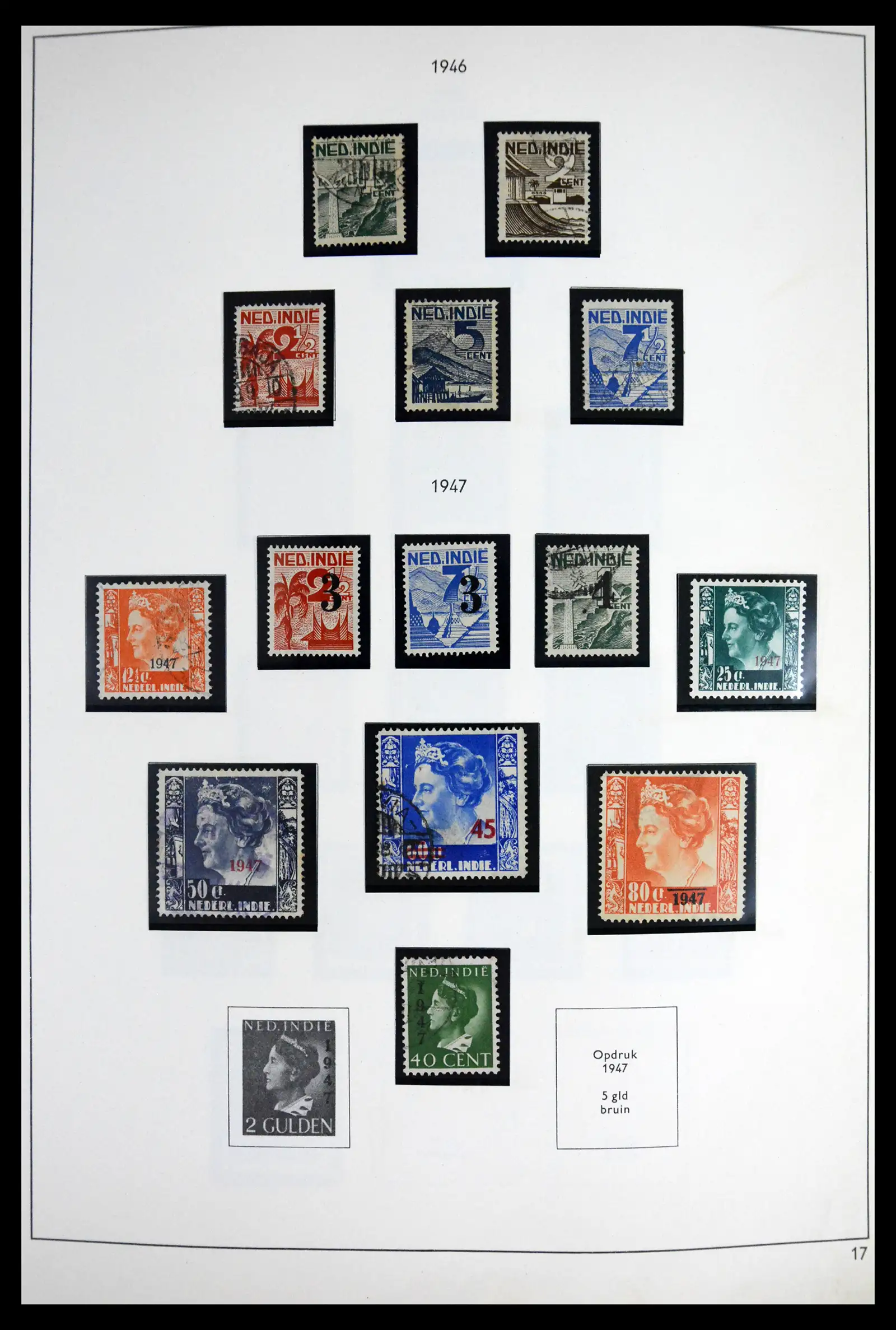 41613 0017 - Stamp collection 41613 Dutch Colonies 1864-1975.