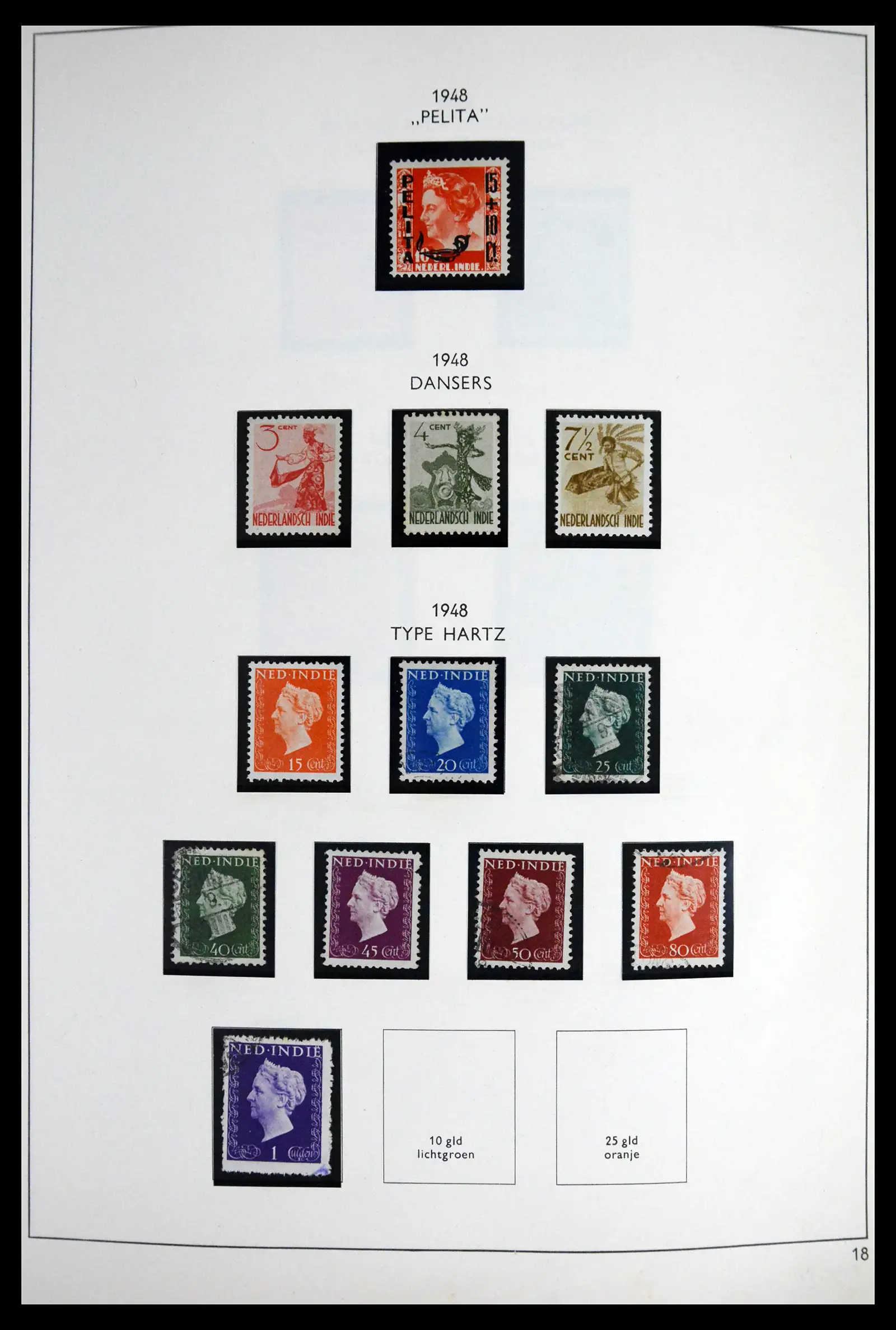 41613 0018 - Stamp collection 41613 Dutch Colonies 1864-1975.