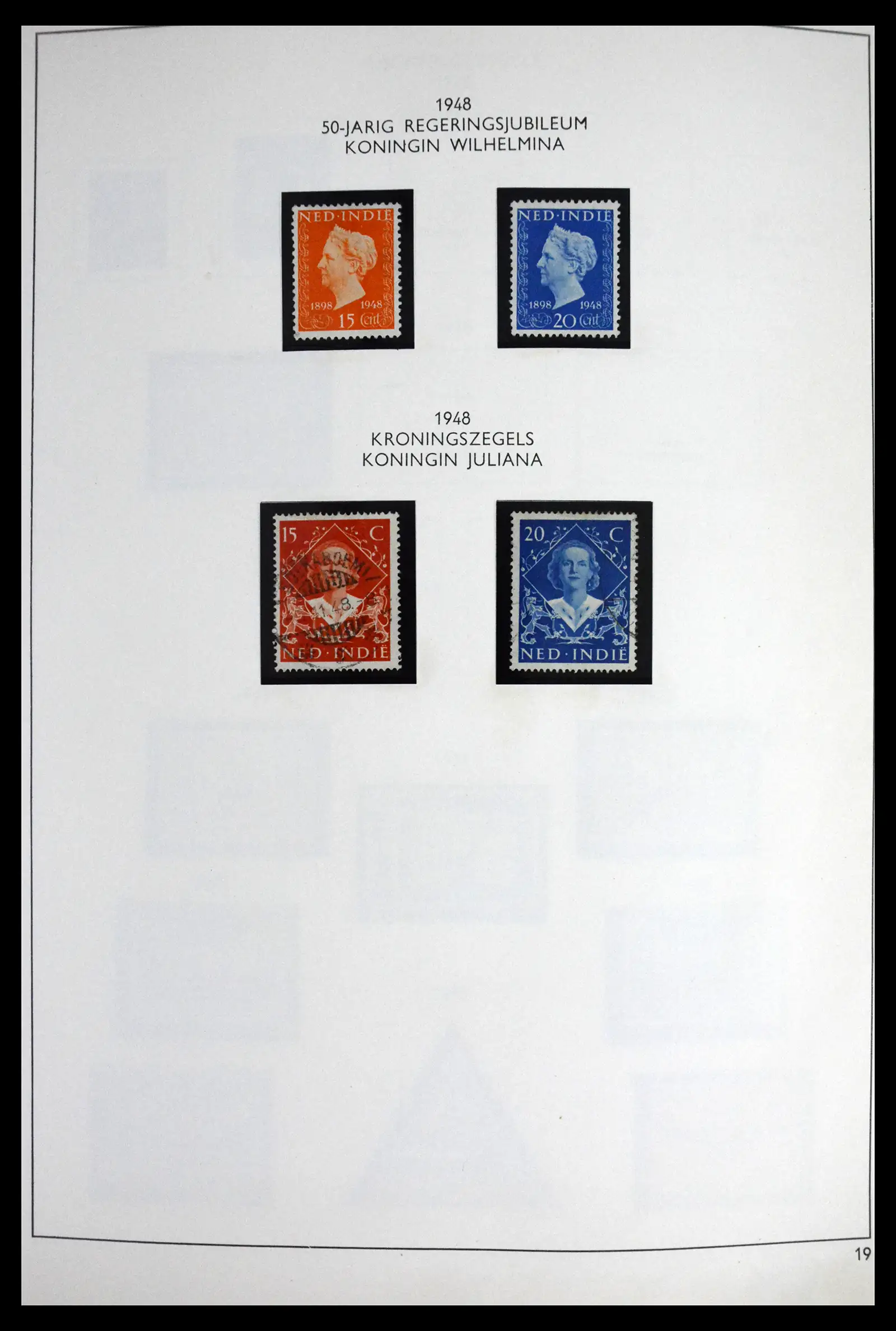41613 0019 - Stamp collection 41613 Dutch Colonies 1864-1975.