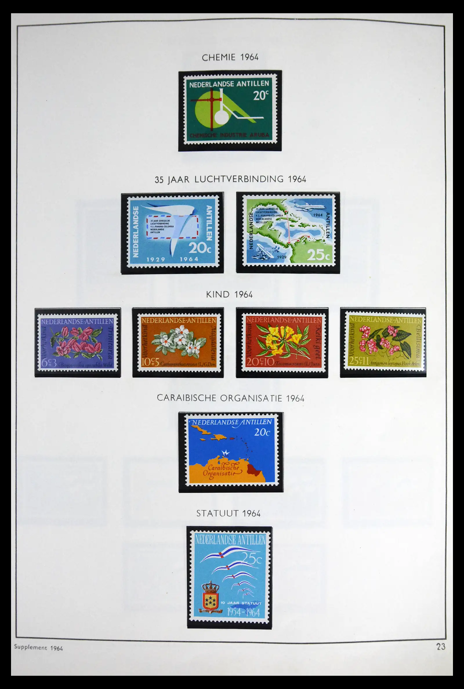 41613 0050 - Stamp collection 41613 Dutch Colonies 1864-1975.