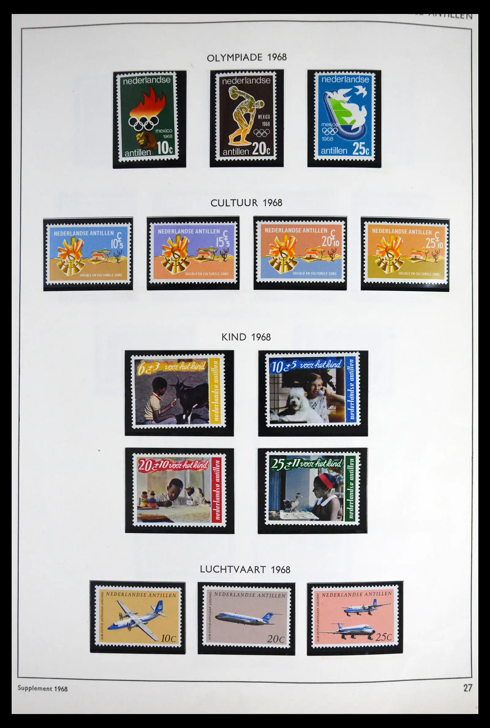 41613 0054 - Stamp collection 41613 Dutch Colonies 1864-1975.