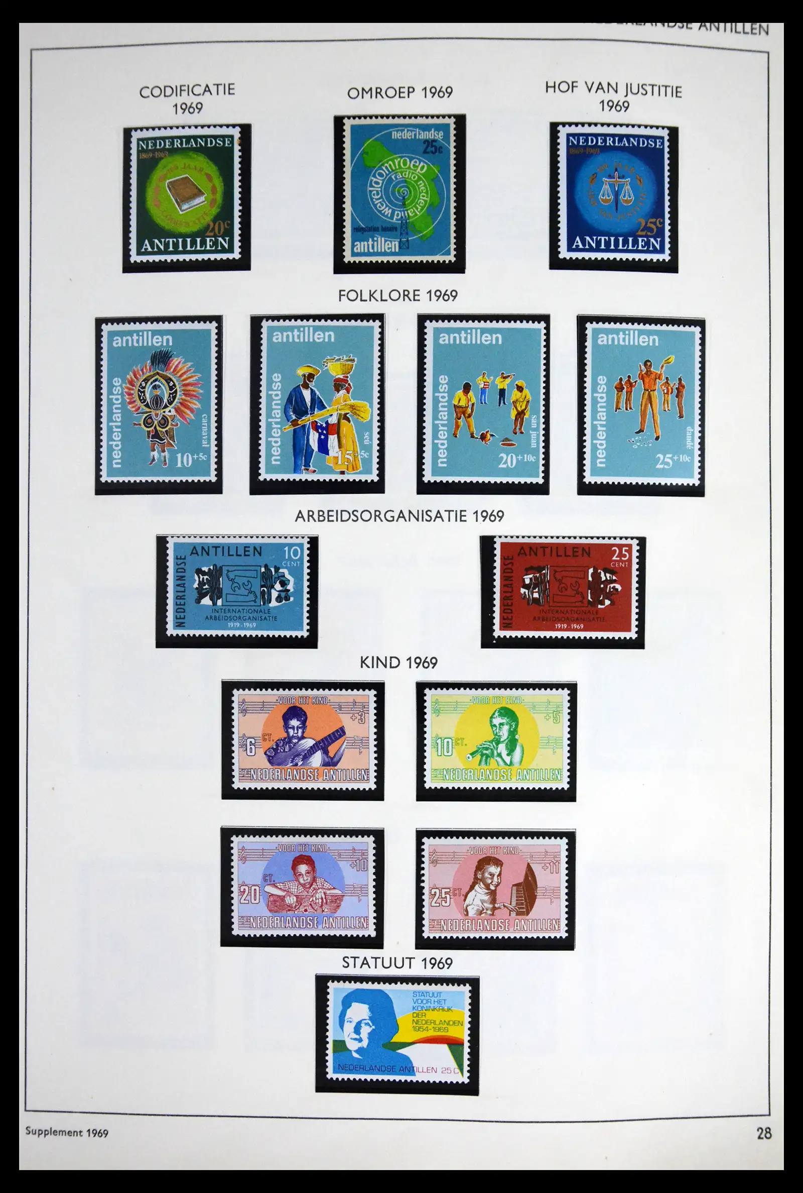 41613 0055 - Stamp collection 41613 Dutch Colonies 1864-1975.