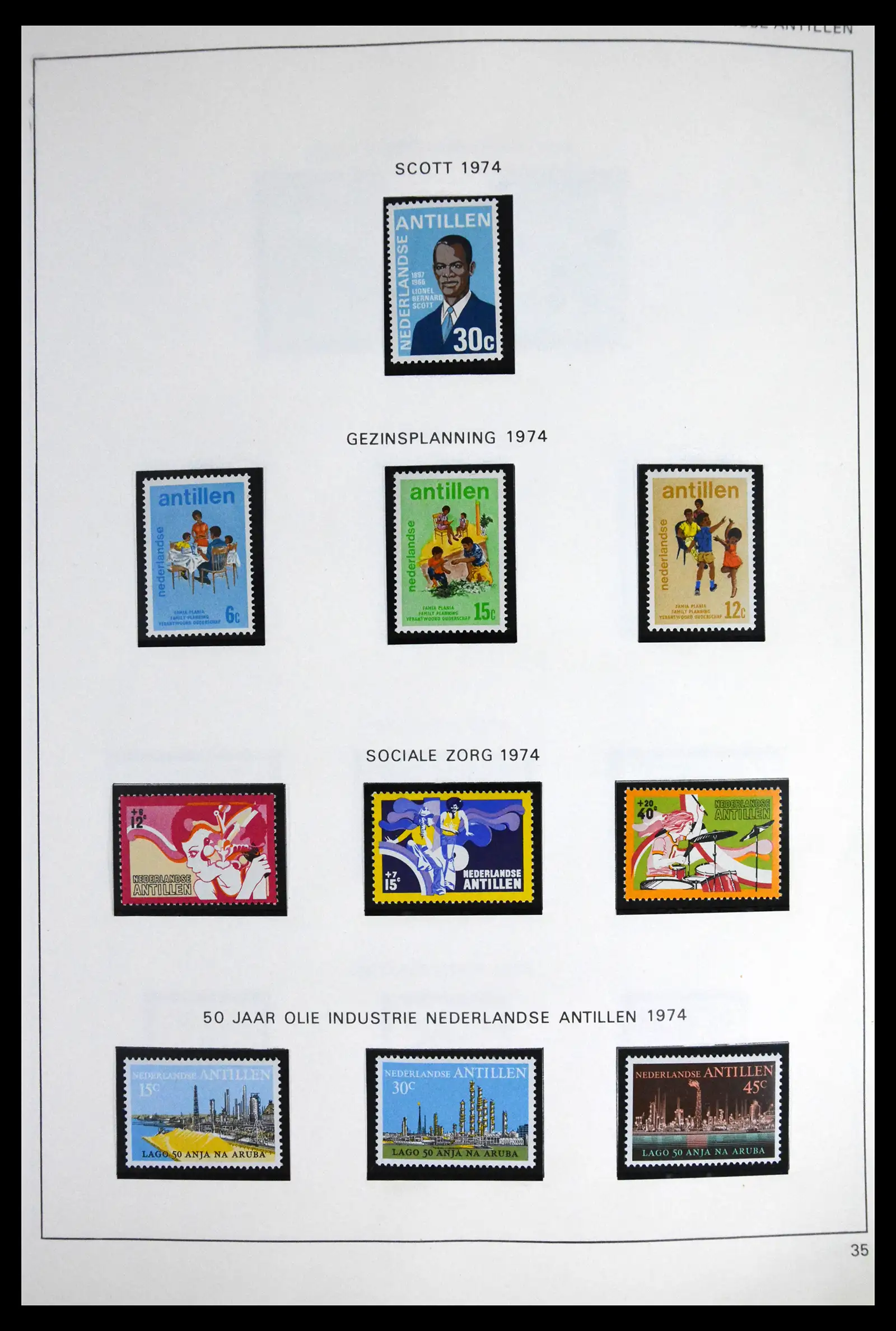 41613 0062 - Stamp collection 41613 Dutch Colonies 1864-1975.