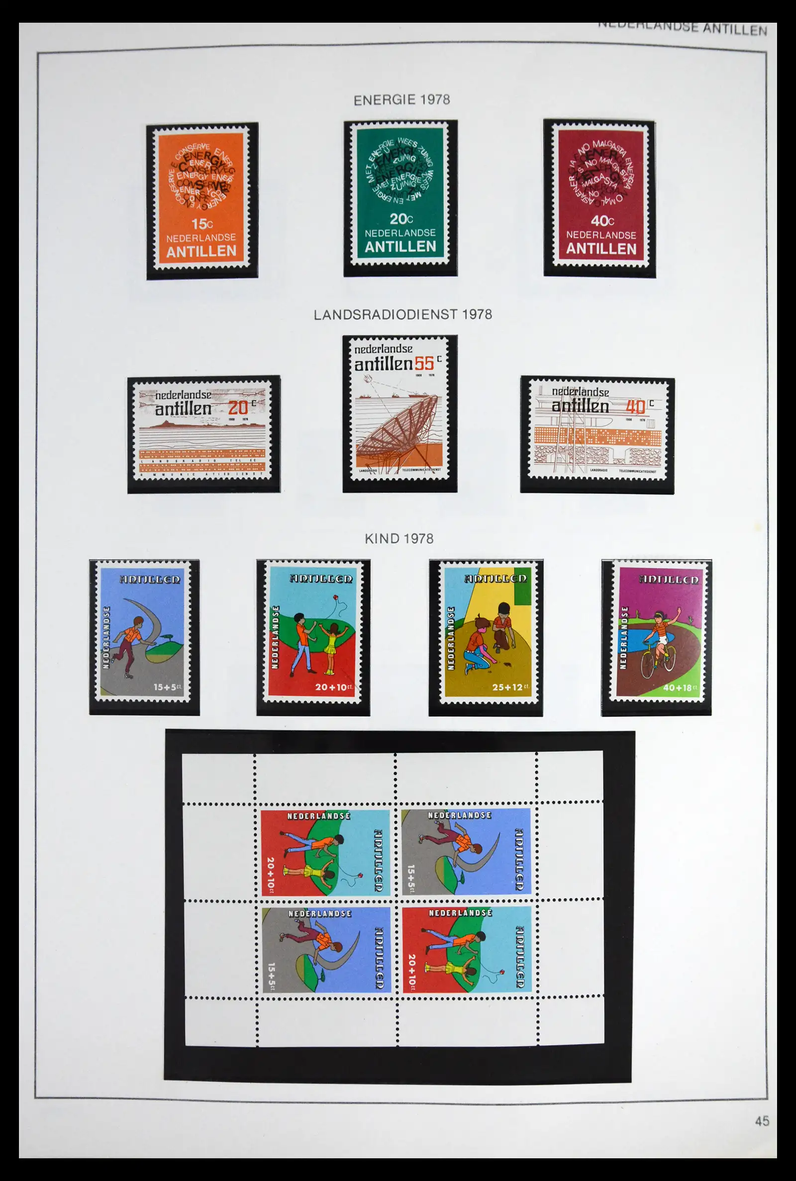 41613 0072 - Stamp collection 41613 Dutch Colonies 1864-1975.