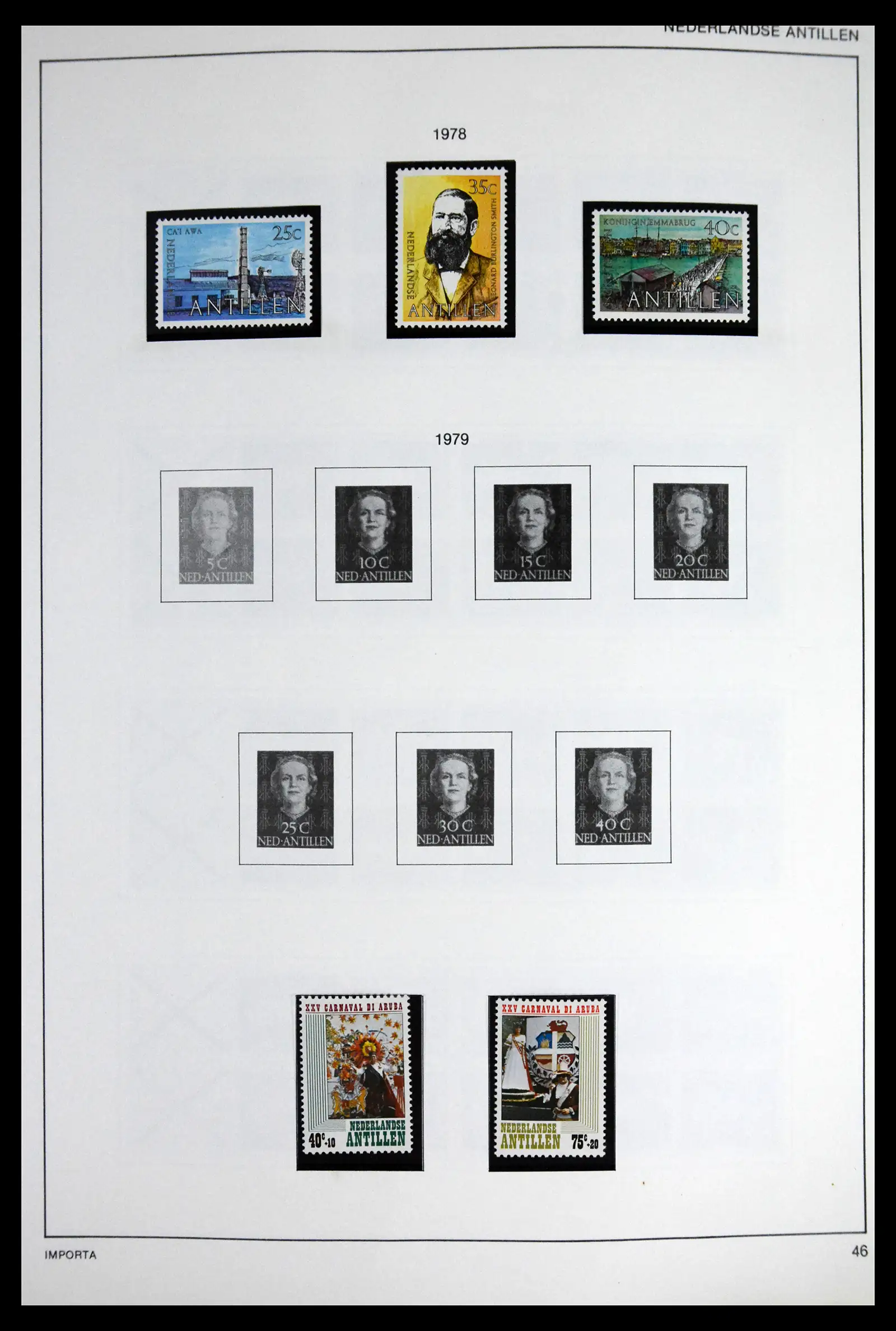 41613 0073 - Stamp collection 41613 Dutch Colonies 1864-1975.