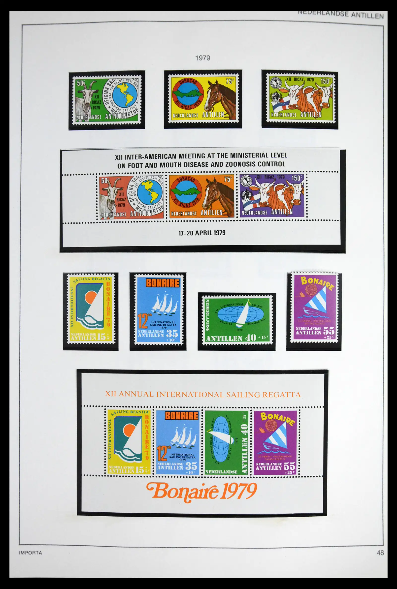 41613 0074 - Stamp collection 41613 Dutch Colonies 1864-1975.