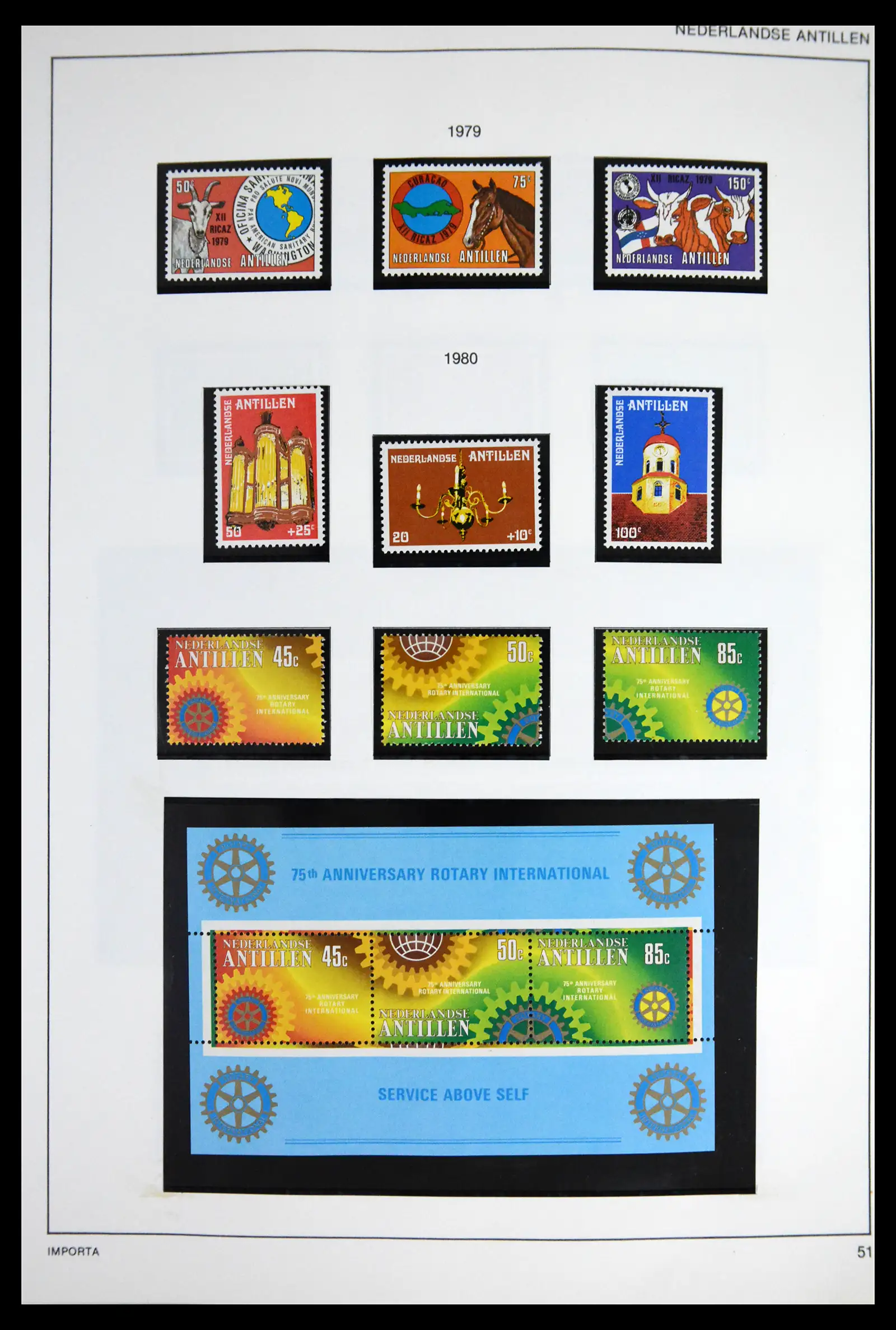 41613 0077 - Stamp collection 41613 Dutch Colonies 1864-1975.