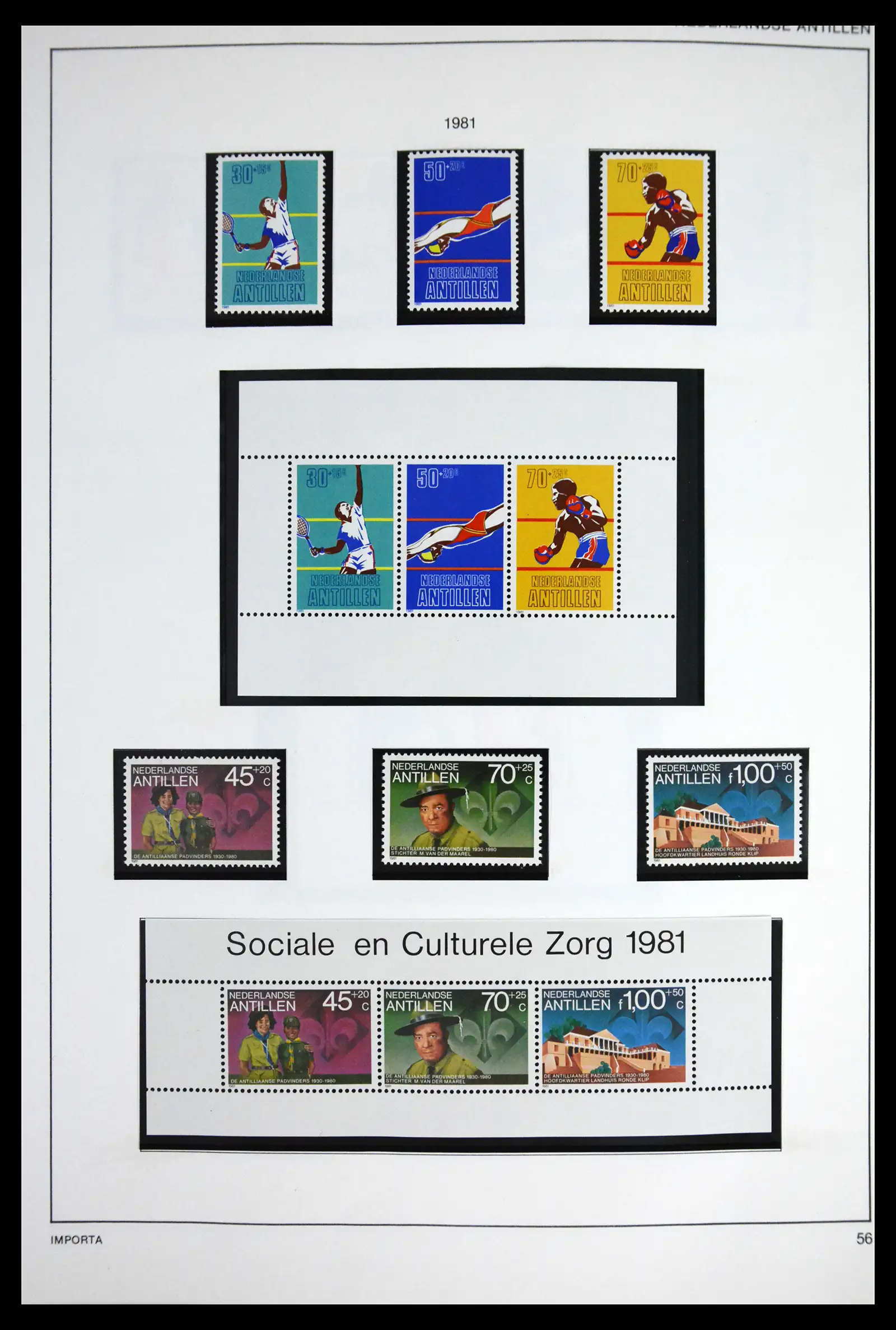 41613 0082 - Stamp collection 41613 Dutch Colonies 1864-1975.