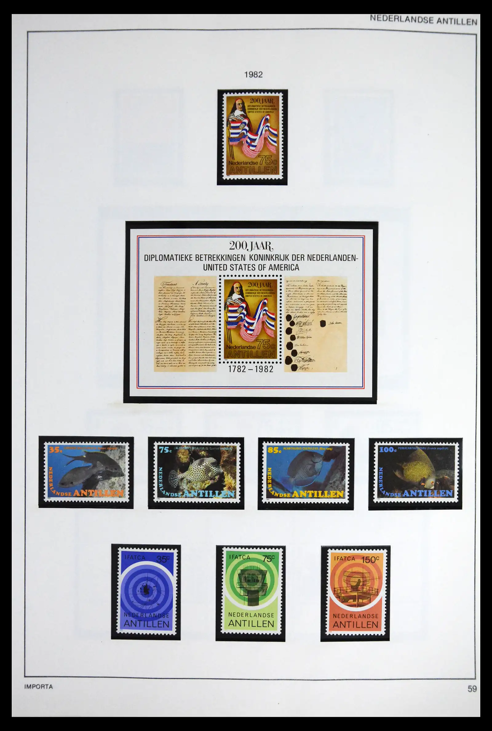 41613 0085 - Stamp collection 41613 Dutch Colonies 1864-1975.