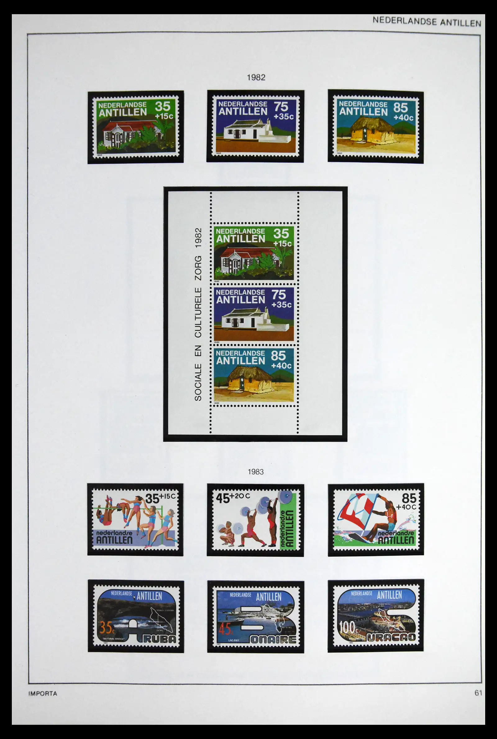 41613 0087 - Stamp collection 41613 Dutch Colonies 1864-1975.