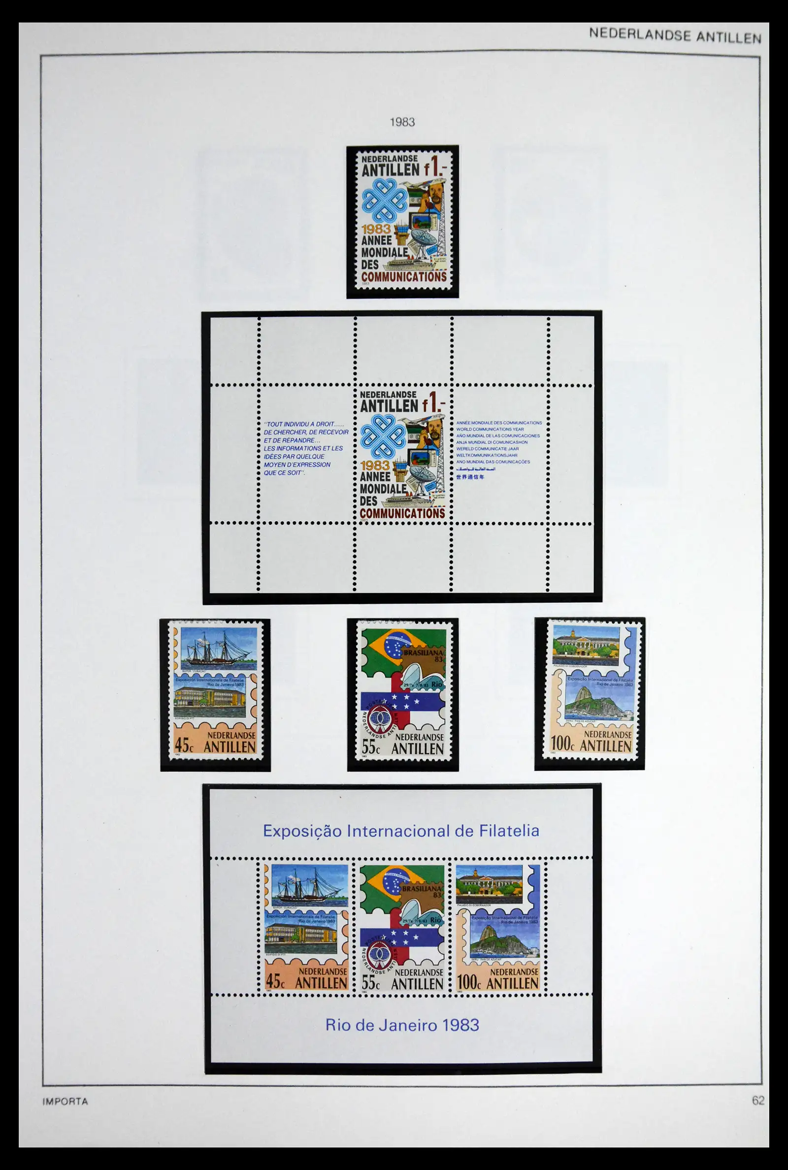 41613 0088 - Stamp collection 41613 Dutch Colonies 1864-1975.