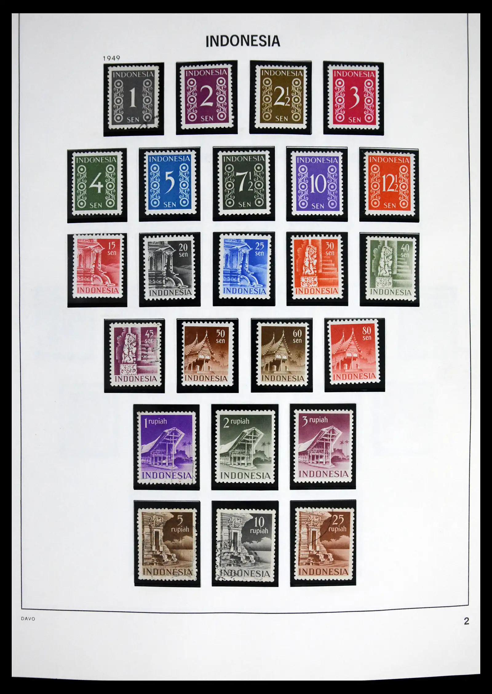 41614 0002 - Stamp collection 41614 Indonesia 1949-1982.