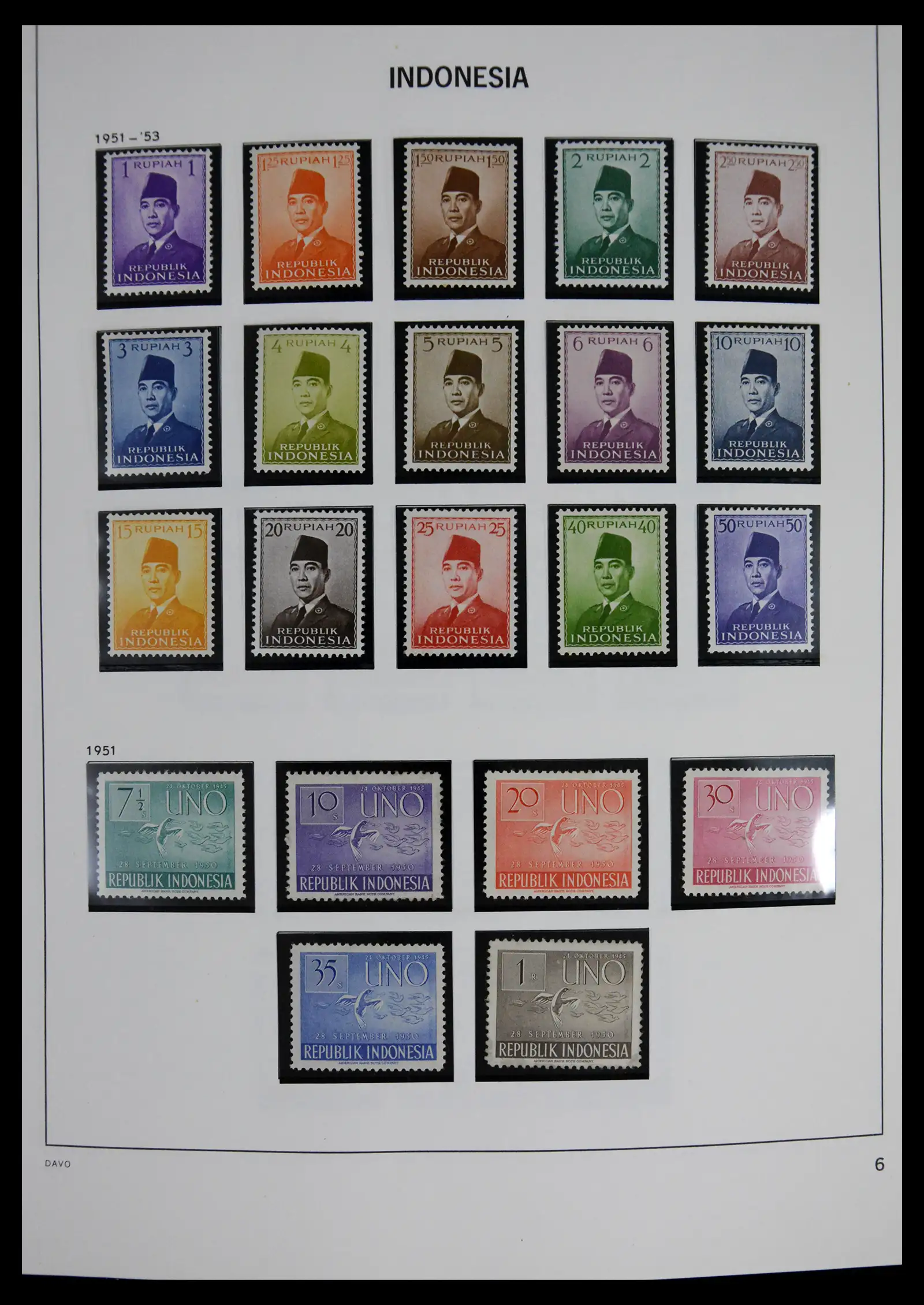 41614 0006 - Stamp collection 41614 Indonesia 1949-1982.