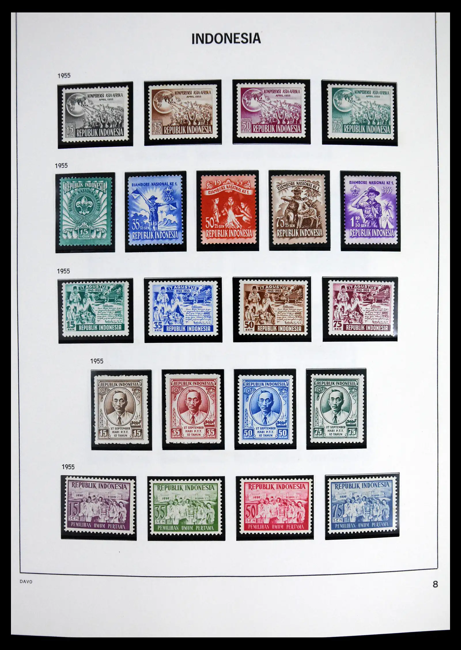 41614 0008 - Stamp collection 41614 Indonesia 1949-1982.