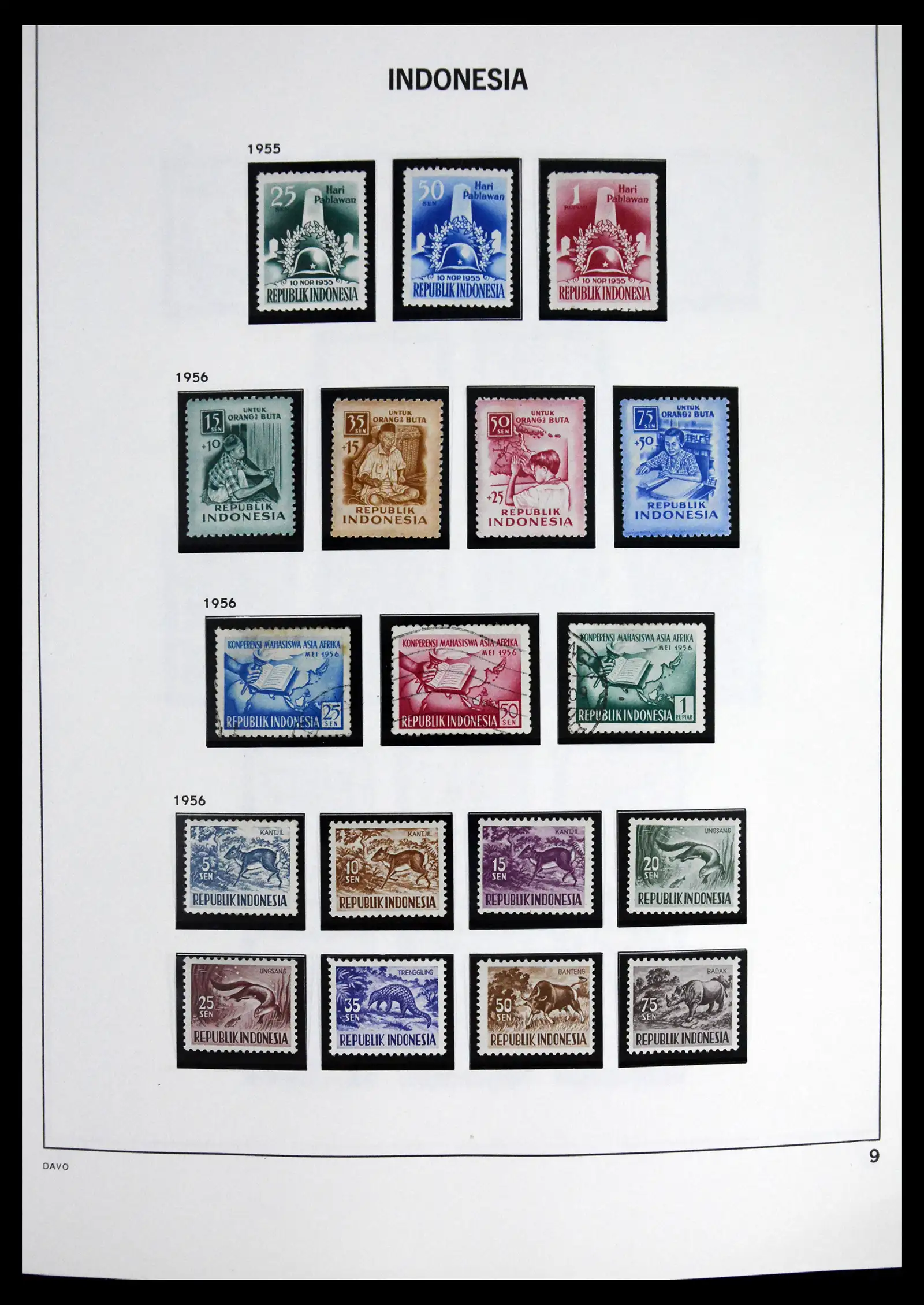 41614 0009 - Stamp collection 41614 Indonesia 1949-1982.