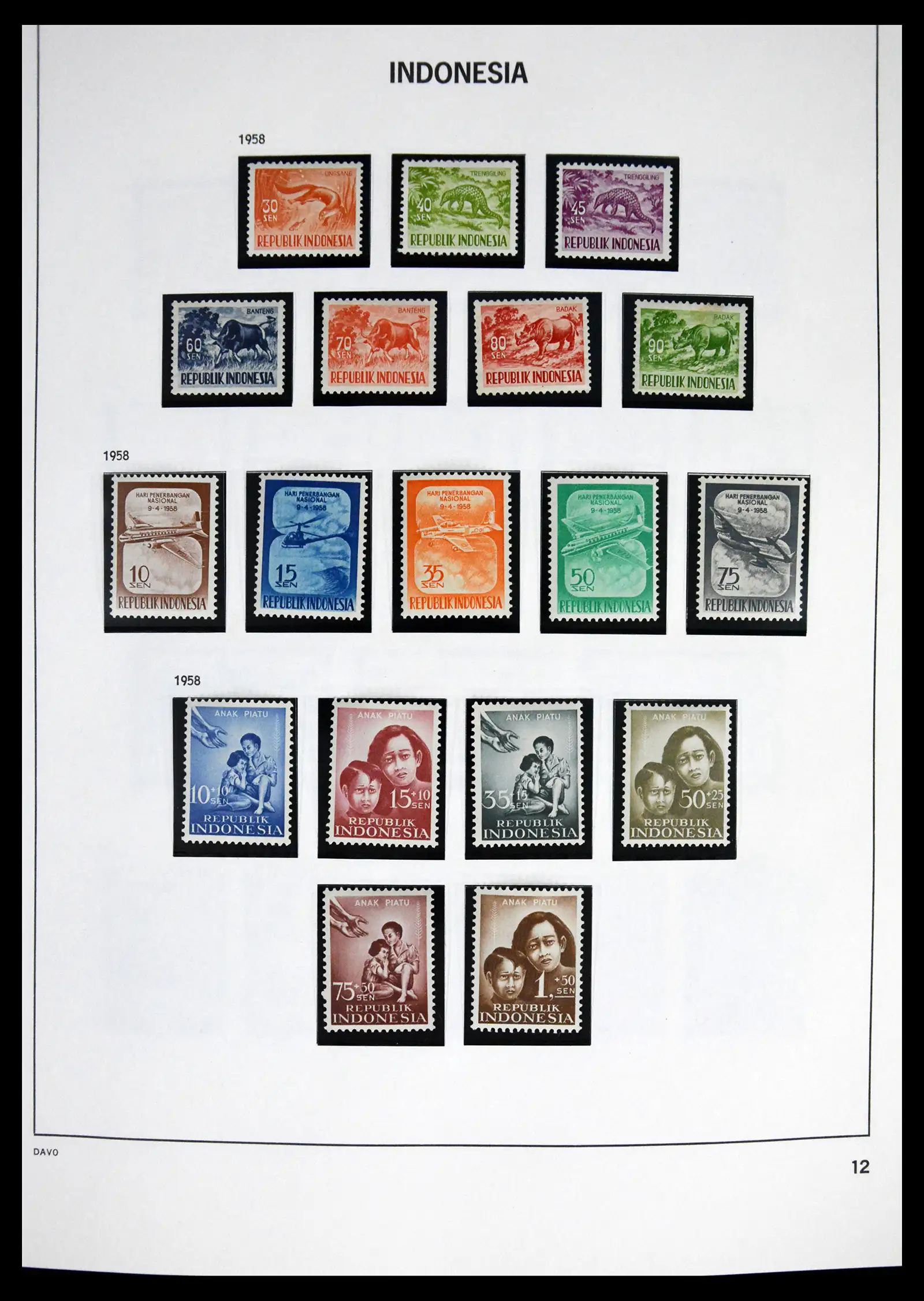 41614 0012 - Stamp collection 41614 Indonesia 1949-1982.