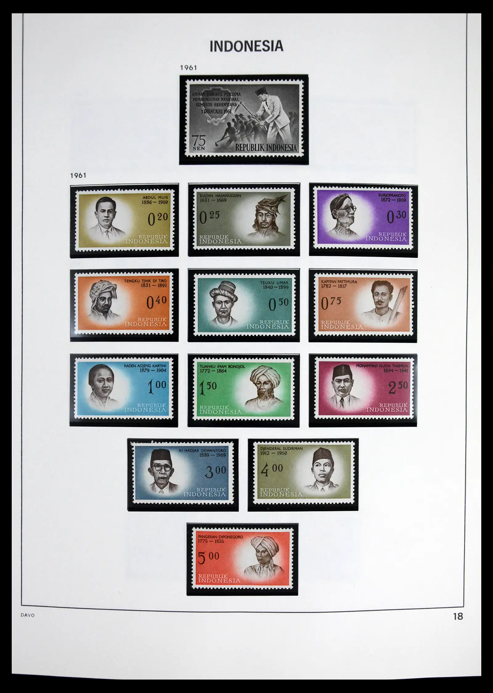 41614 0020 - Stamp collection 41614 Indonesia 1949-1982.