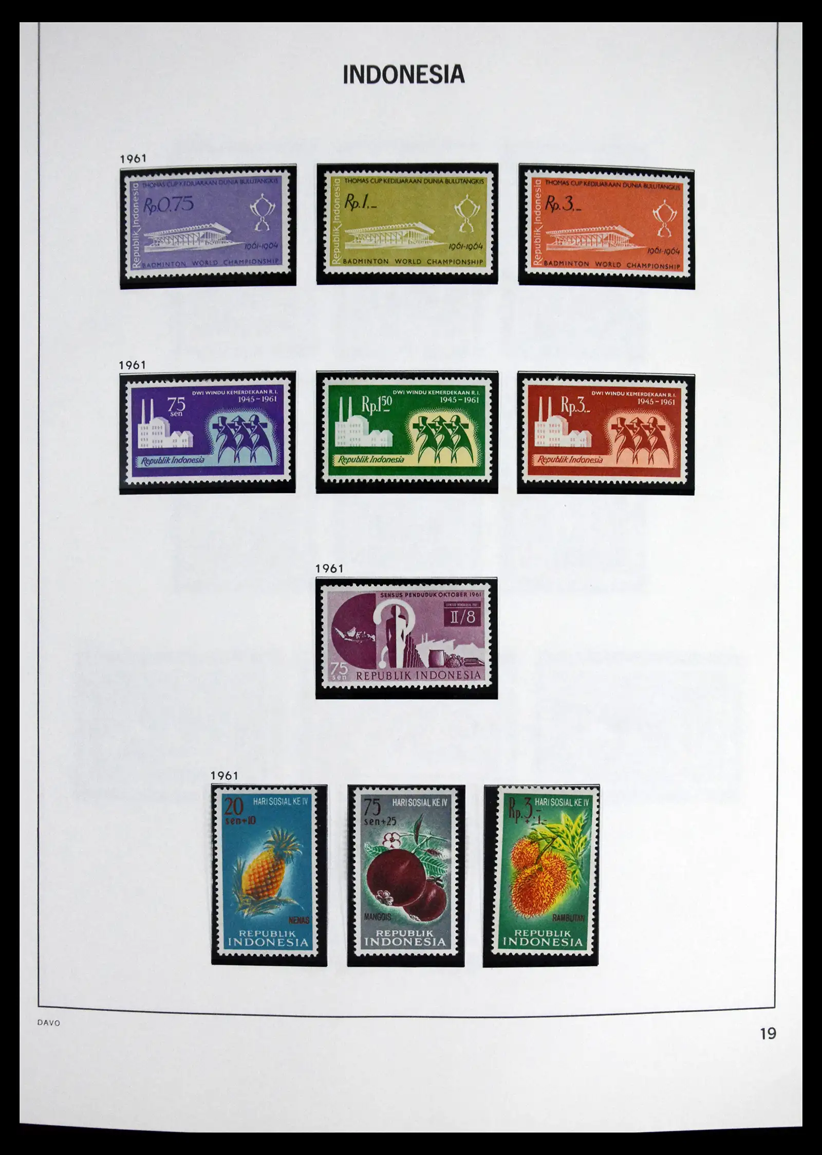 41614 0021 - Stamp collection 41614 Indonesia 1949-1982.