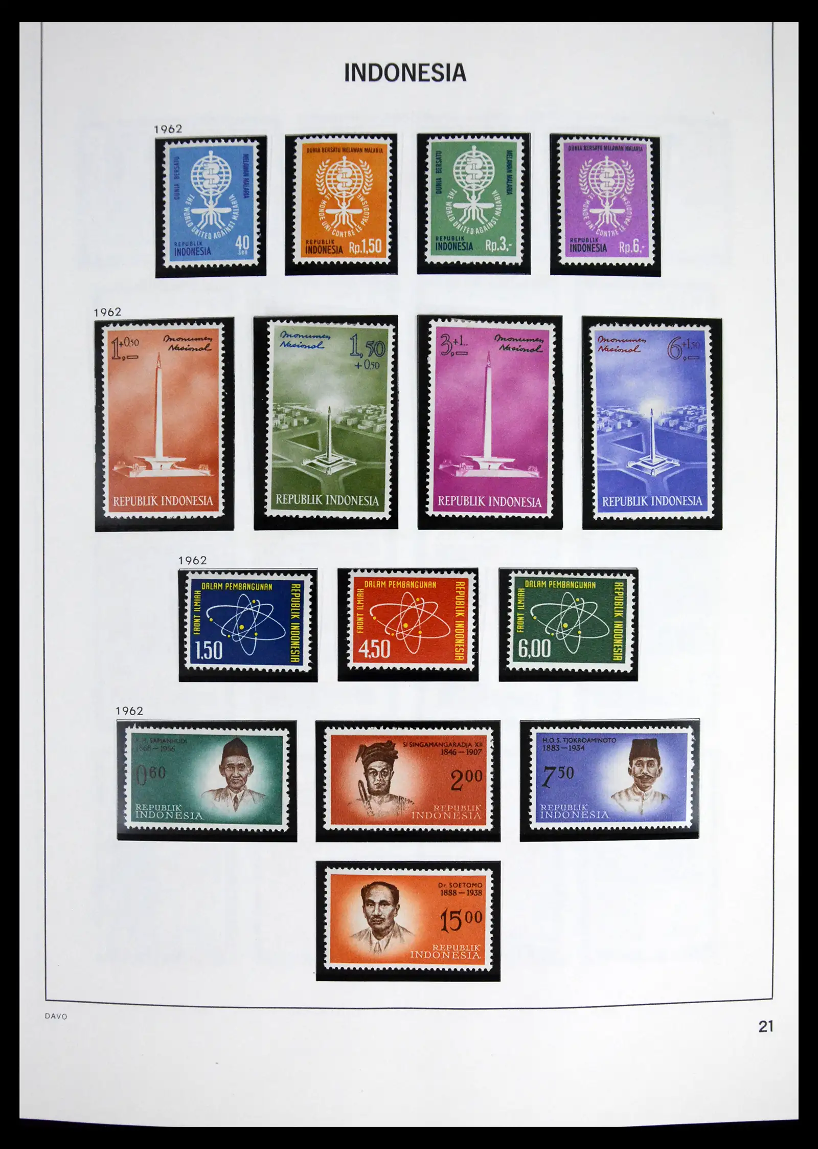 41614 0023 - Stamp collection 41614 Indonesia 1949-1982.