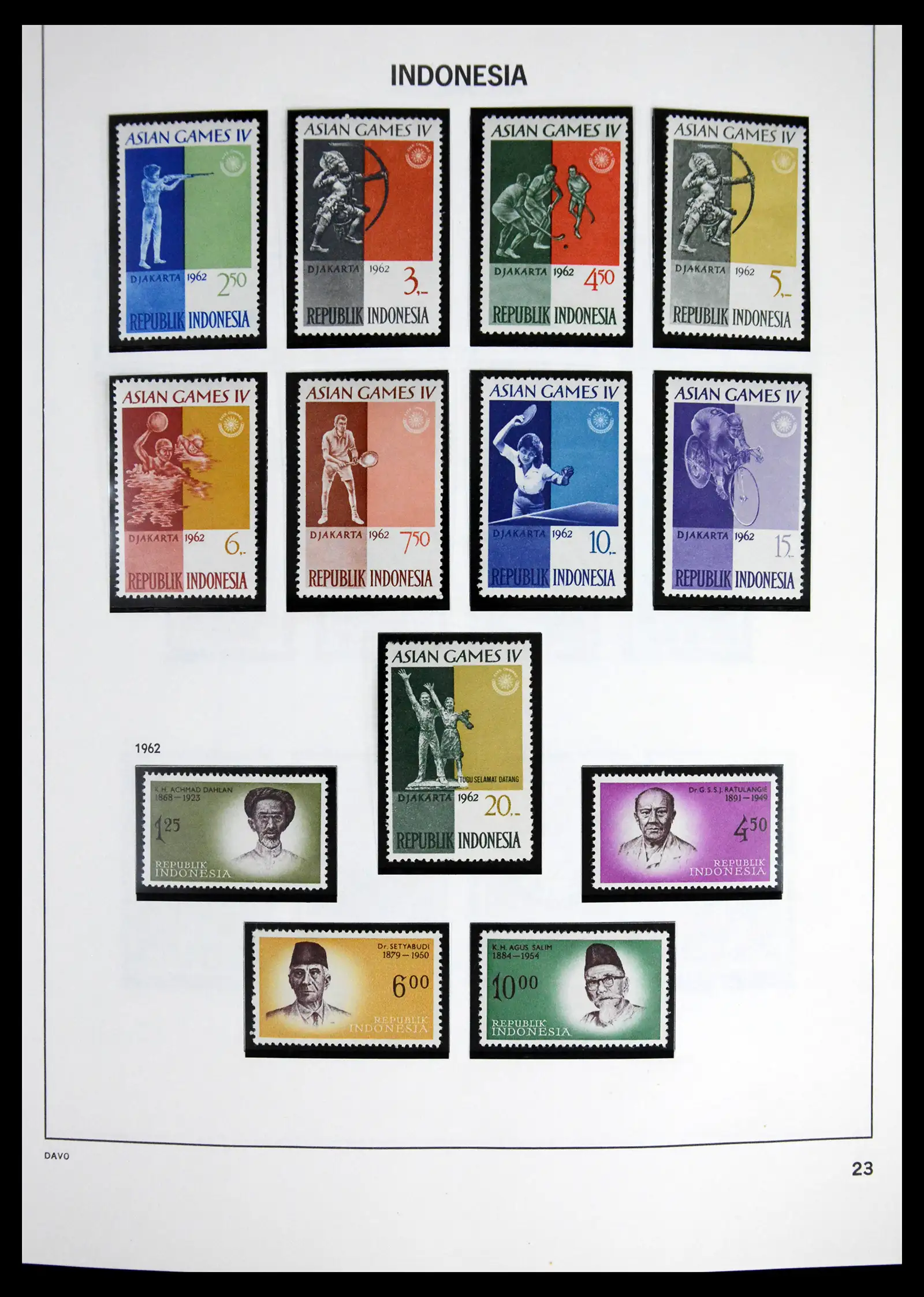 41614 0025 - Stamp collection 41614 Indonesia 1949-1982.