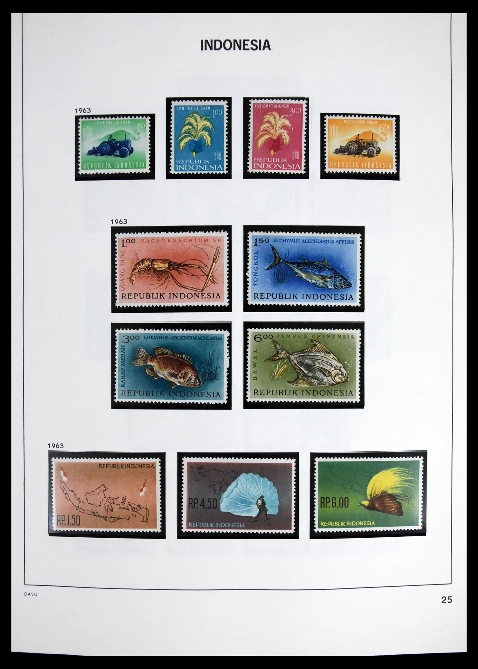 41614 0027 - Stamp collection 41614 Indonesia 1949-1982.