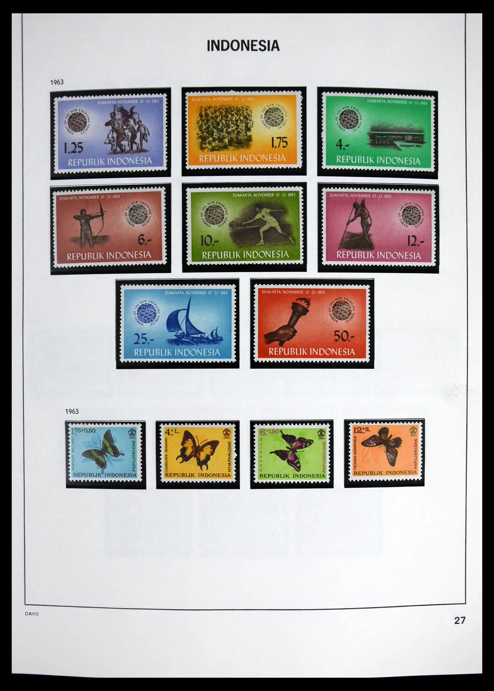 41614 0029 - Stamp collection 41614 Indonesia 1949-1982.