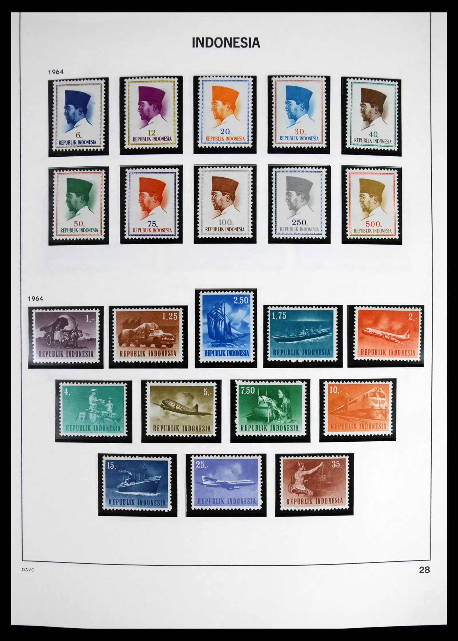 41614 0030 - Stamp collection 41614 Indonesia 1949-1982.