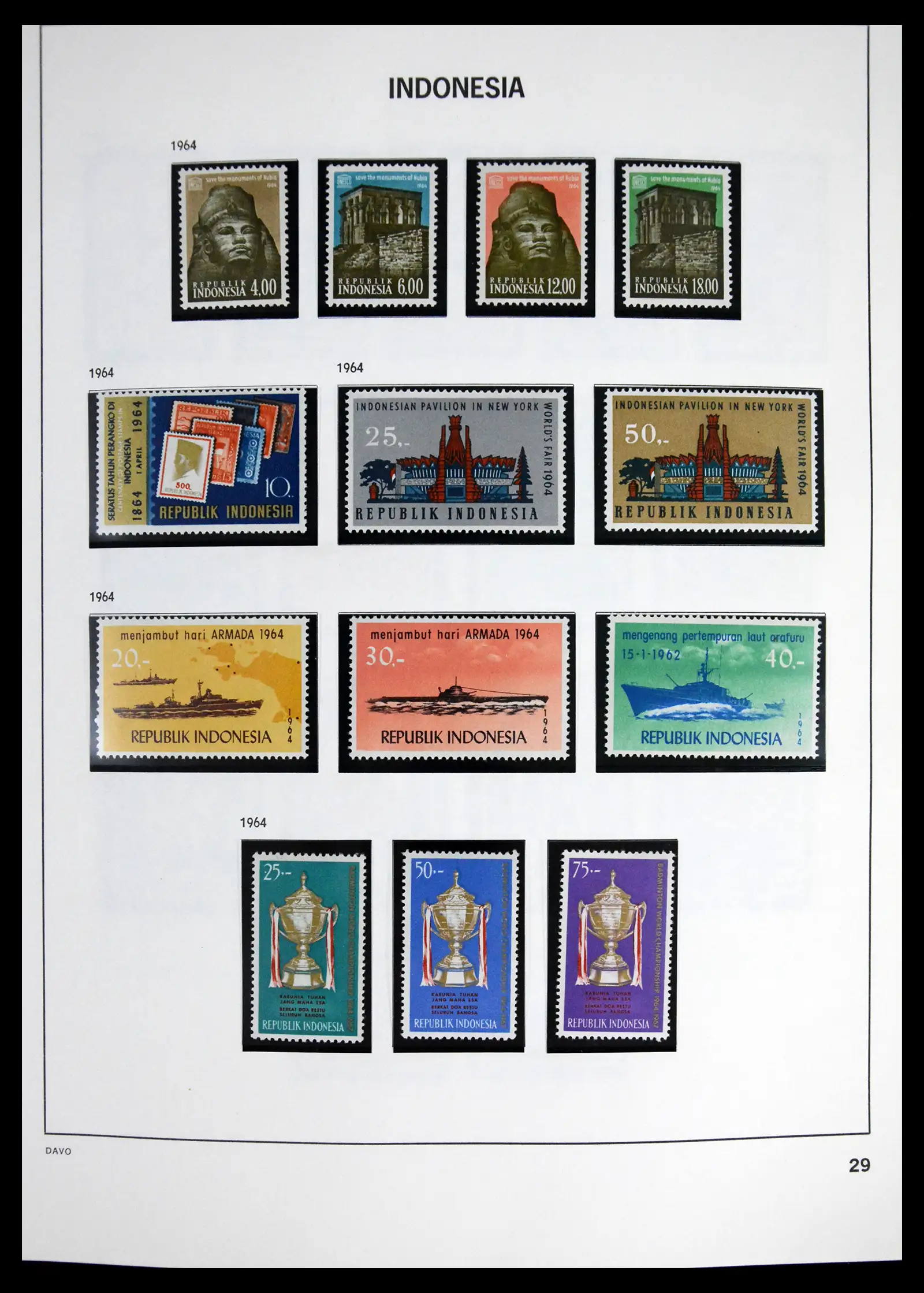 41614 0031 - Stamp collection 41614 Indonesia 1949-1982.