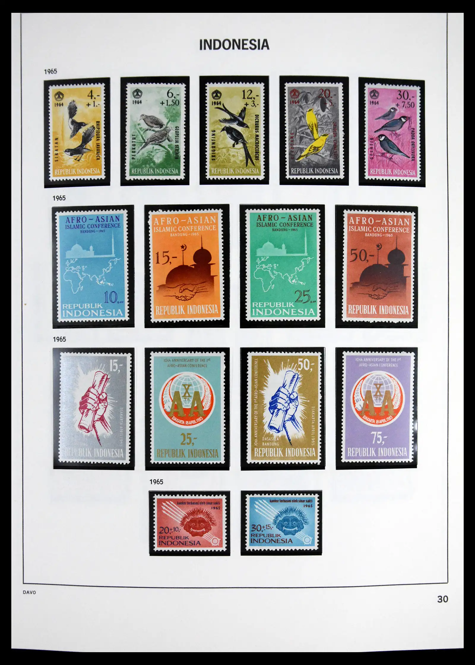 41614 0032 - Stamp collection 41614 Indonesia 1949-1982.
