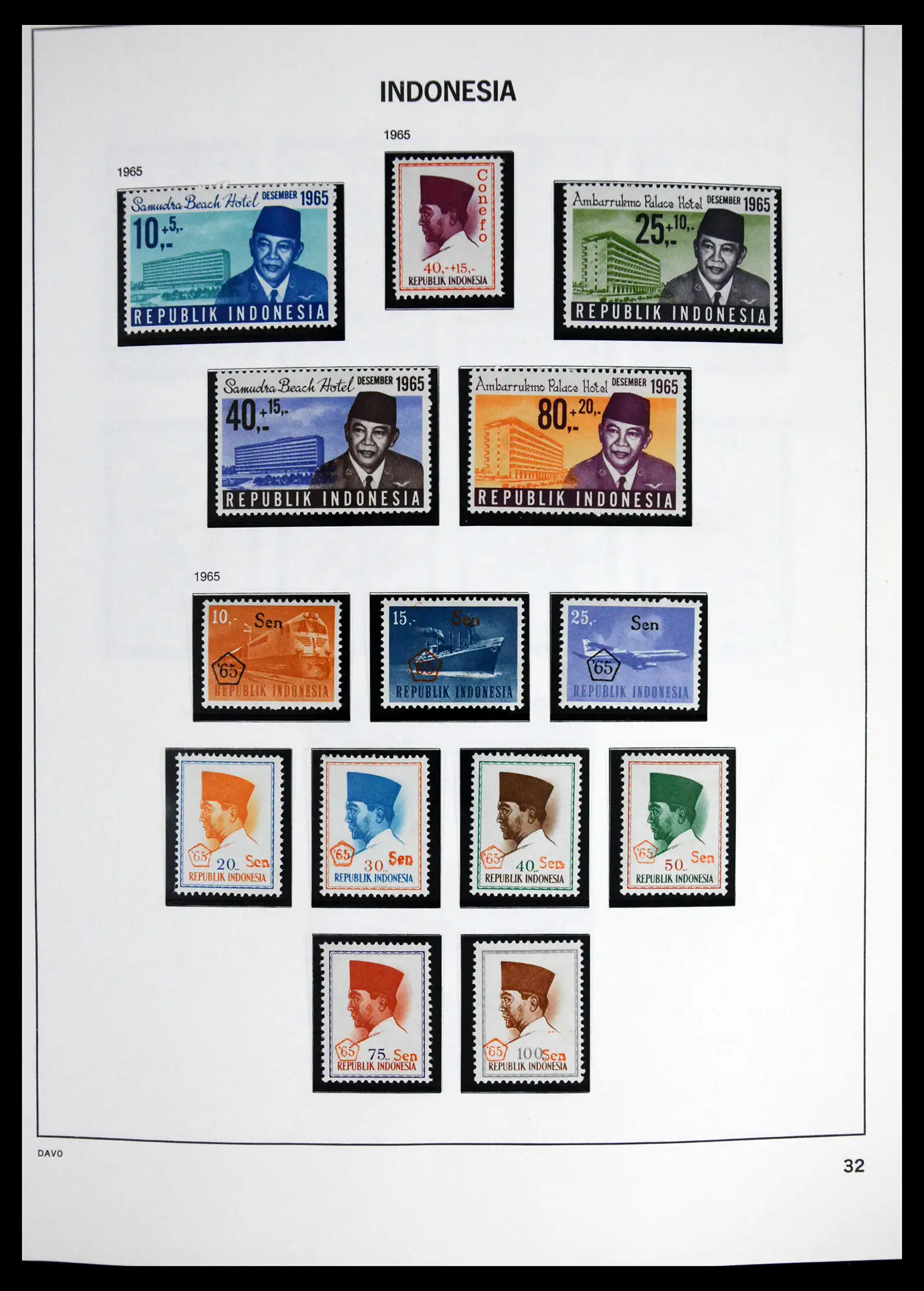 41614 0034 - Stamp collection 41614 Indonesia 1949-1982.