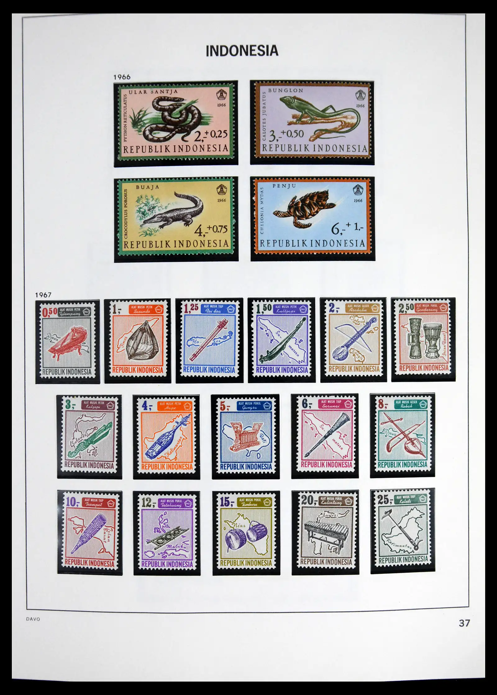 41614 0039 - Stamp collection 41614 Indonesia 1949-1982.