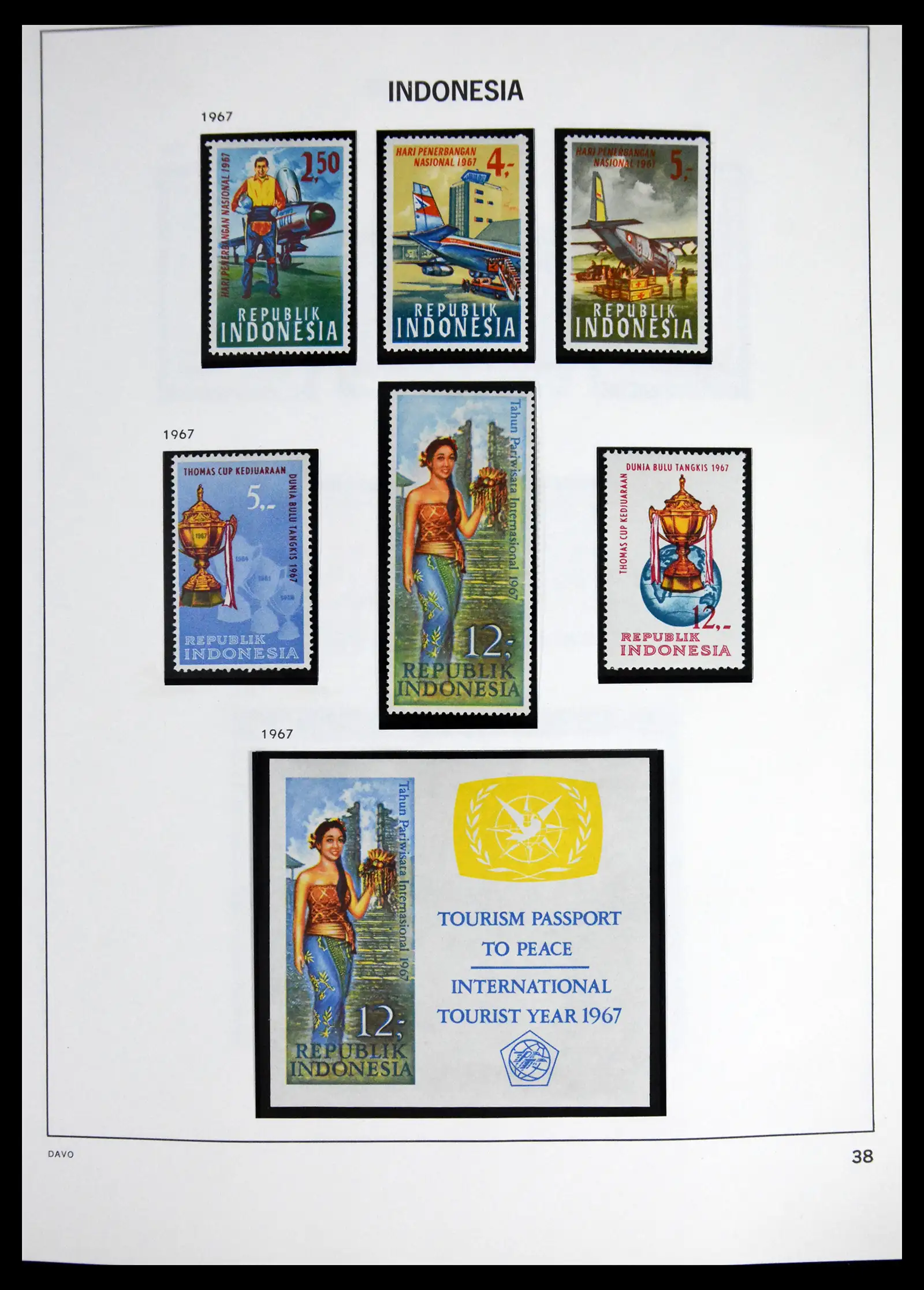 41614 0040 - Stamp collection 41614 Indonesia 1949-1982.