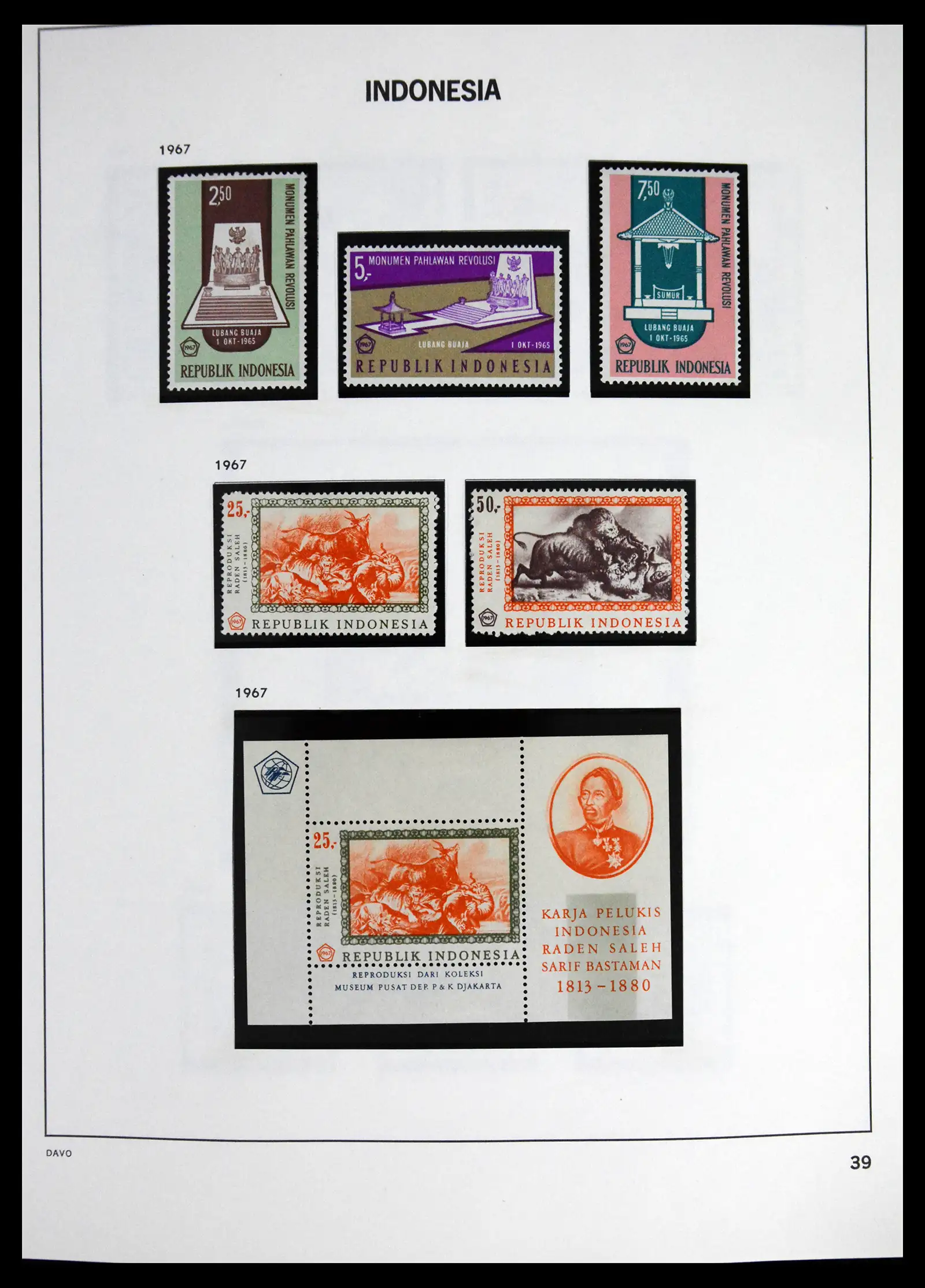 41614 0041 - Stamp collection 41614 Indonesia 1949-1982.