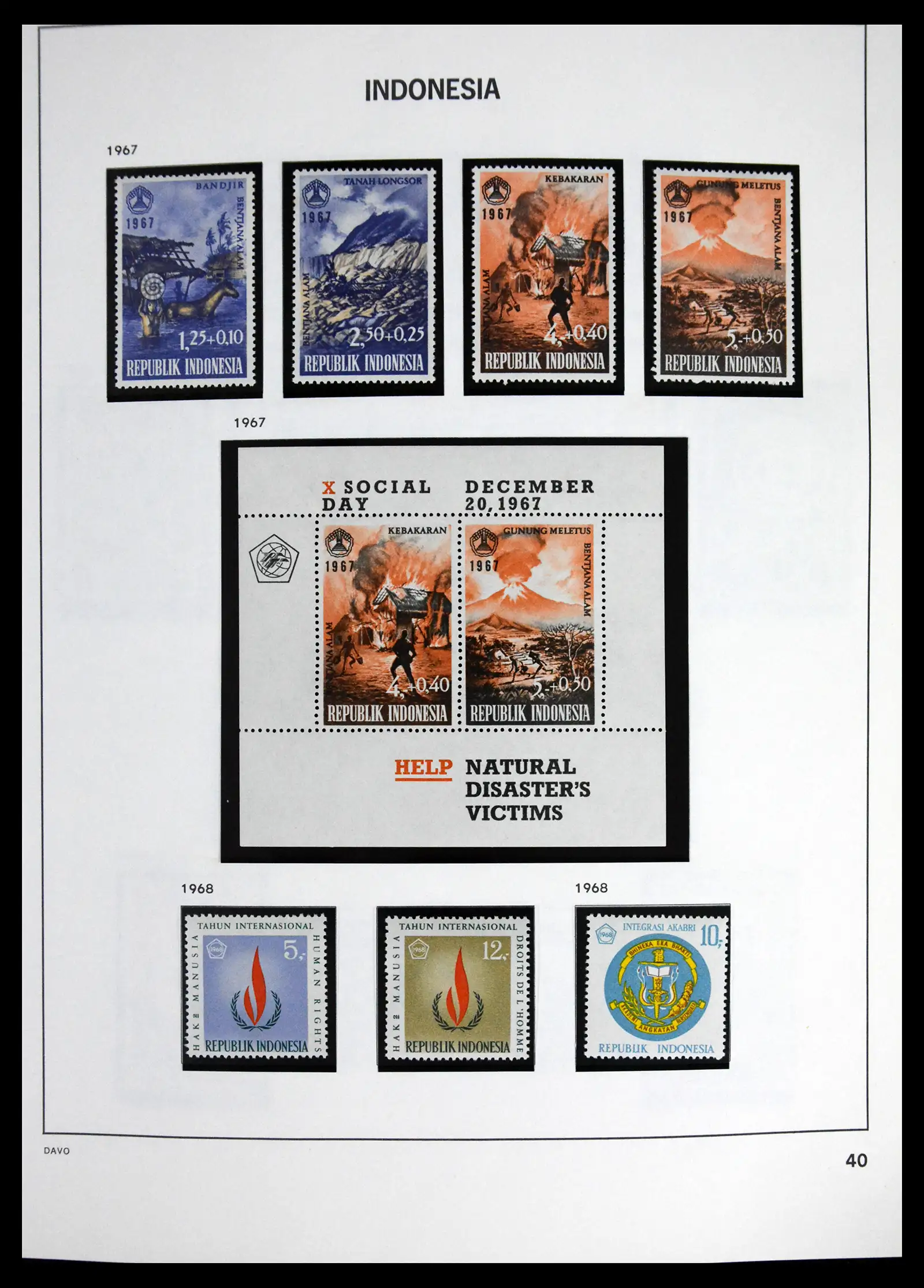 41614 0042 - Stamp collection 41614 Indonesia 1949-1982.