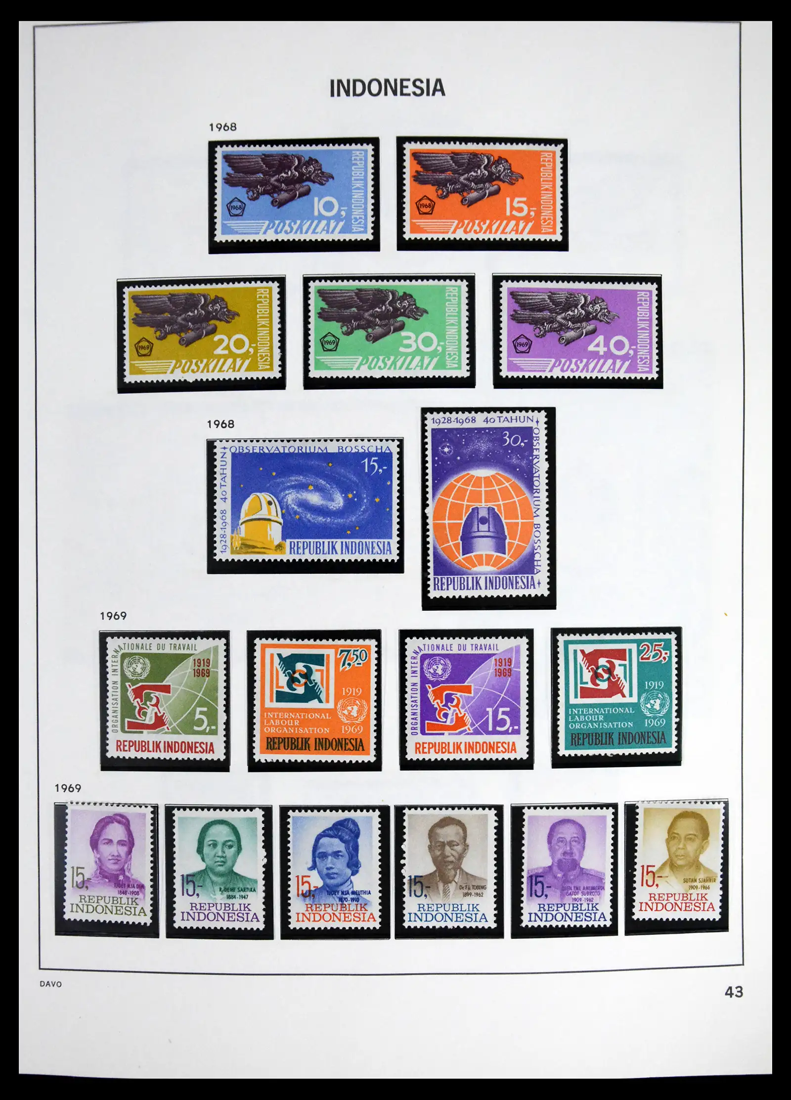 41614 0045 - Stamp collection 41614 Indonesia 1949-1982.