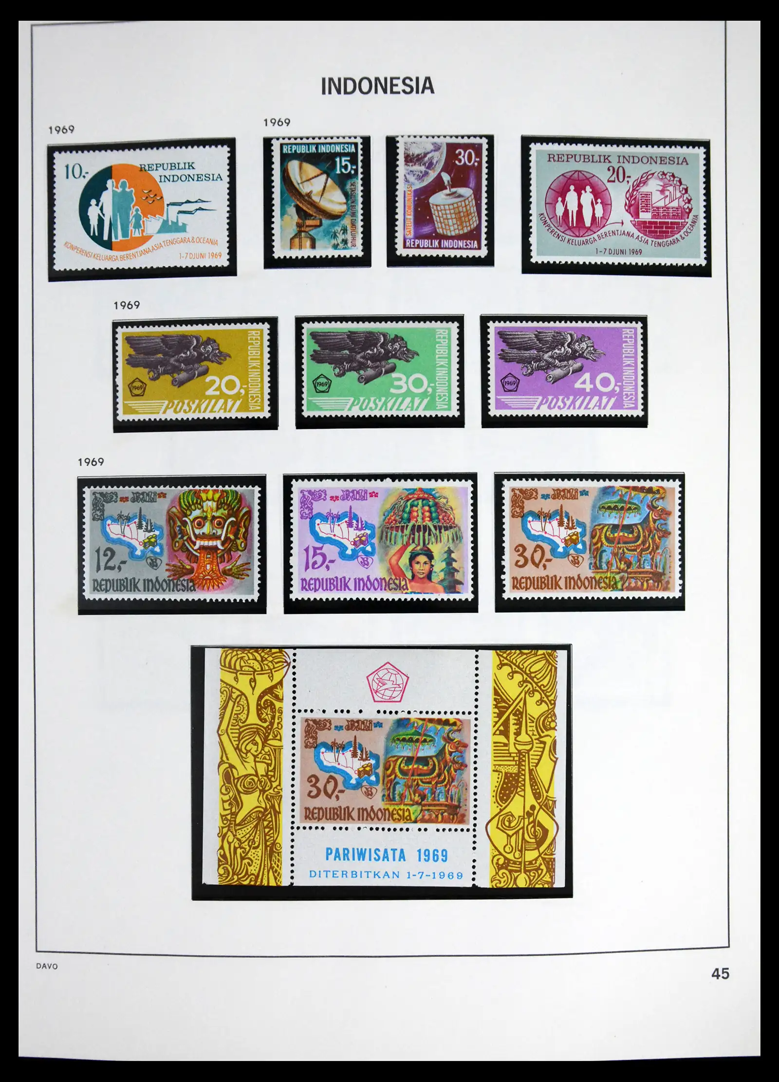 41614 0047 - Stamp collection 41614 Indonesia 1949-1982.