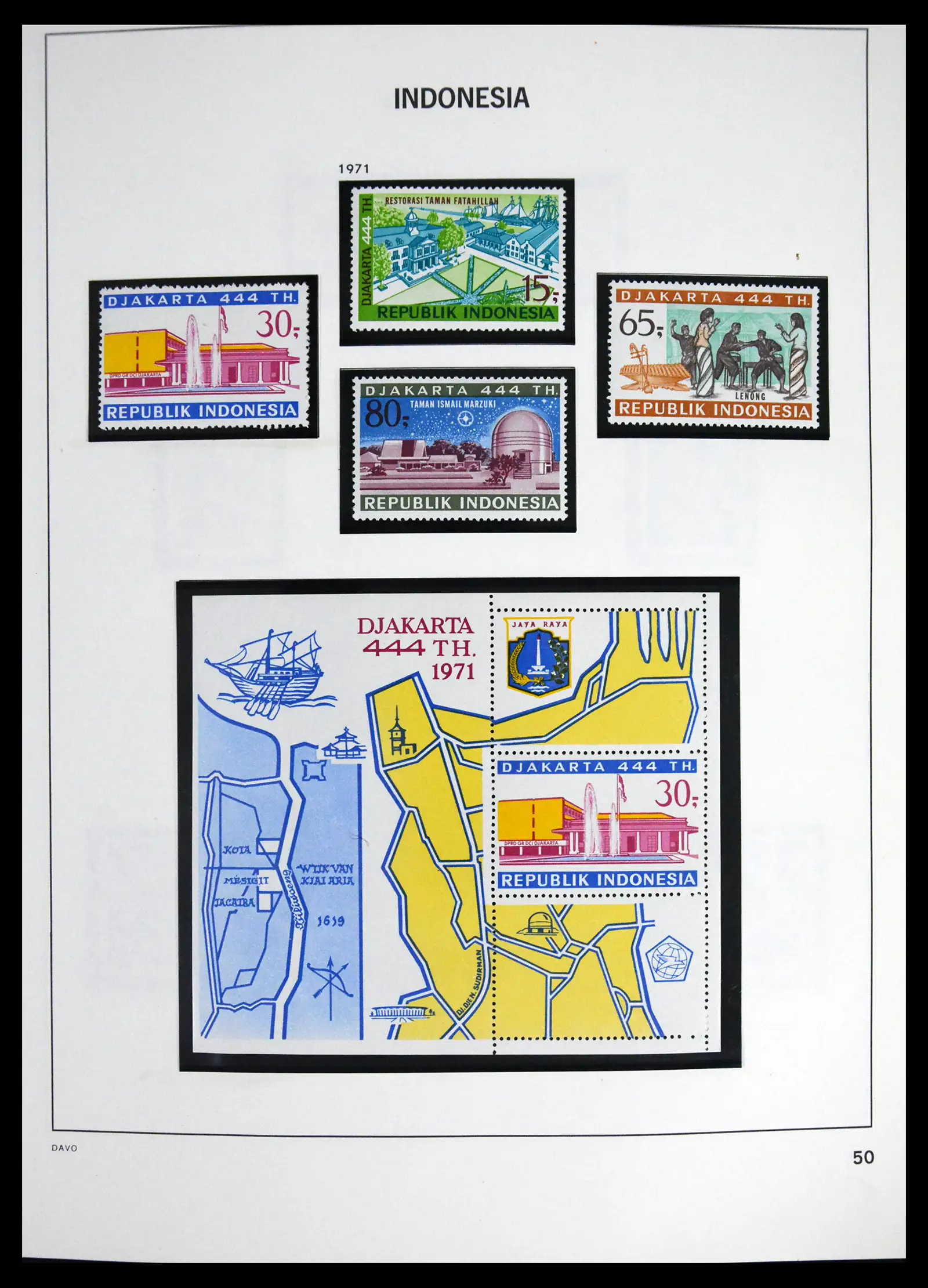 41614 0052 - Stamp collection 41614 Indonesia 1949-1982.