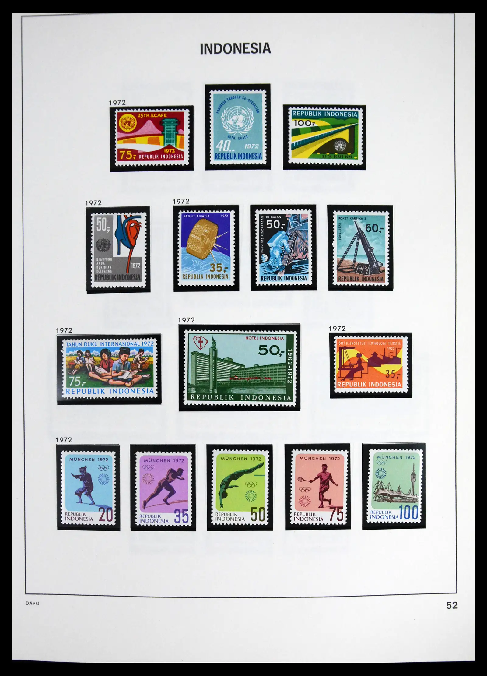 41614 0054 - Stamp collection 41614 Indonesia 1949-1982.