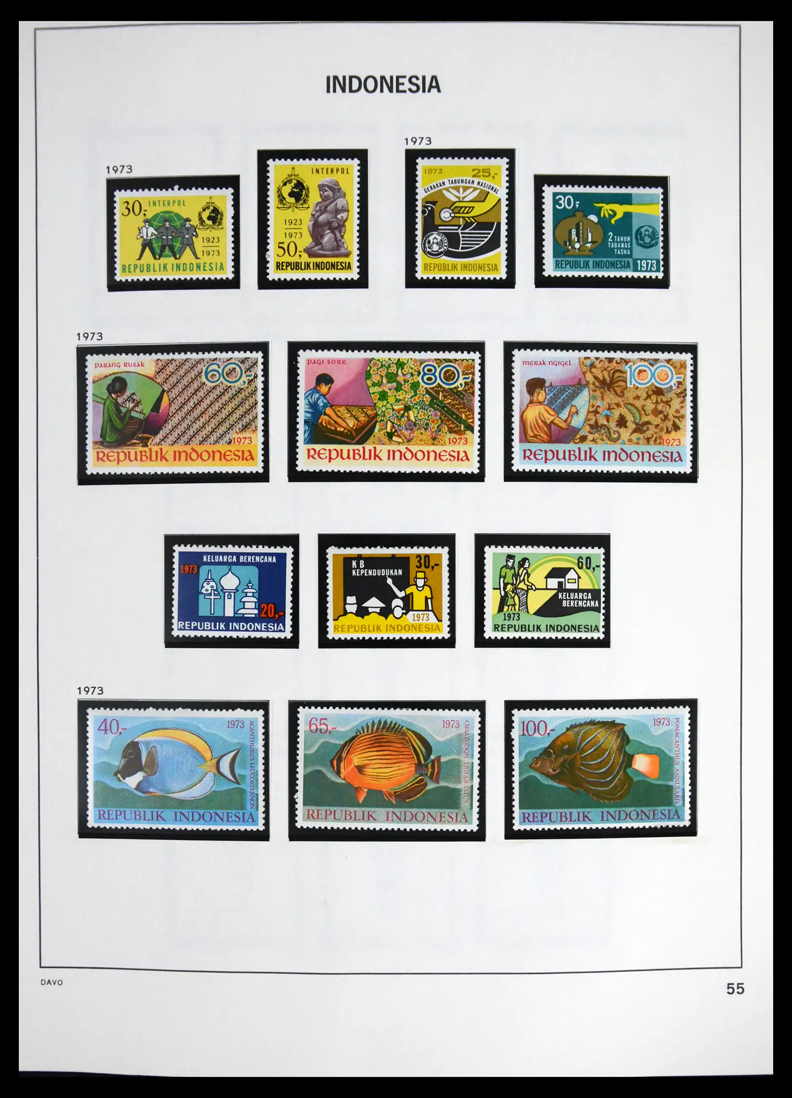 41614 0057 - Stamp collection 41614 Indonesia 1949-1982.