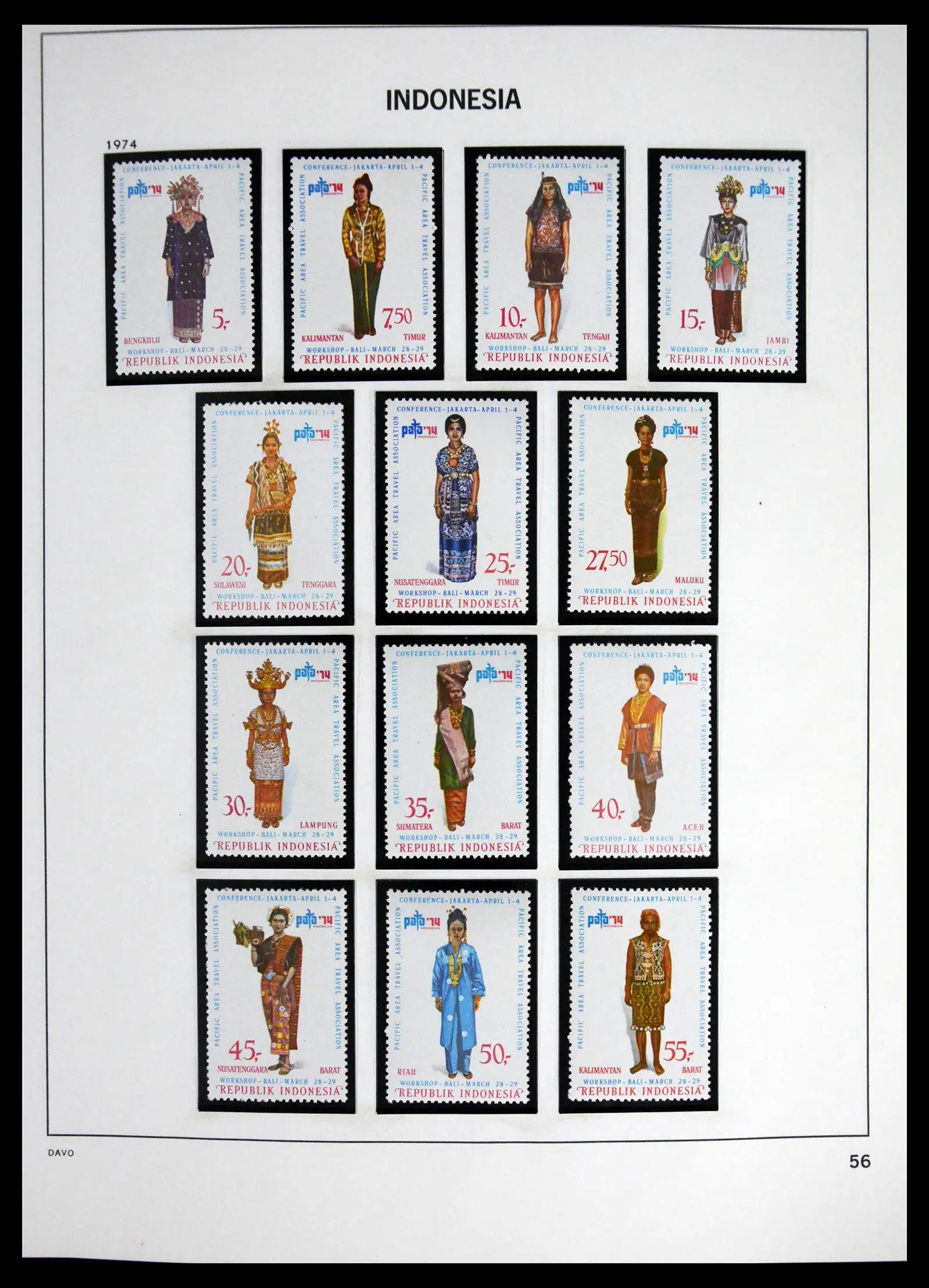 41614 0058 - Stamp collection 41614 Indonesia 1949-1982.