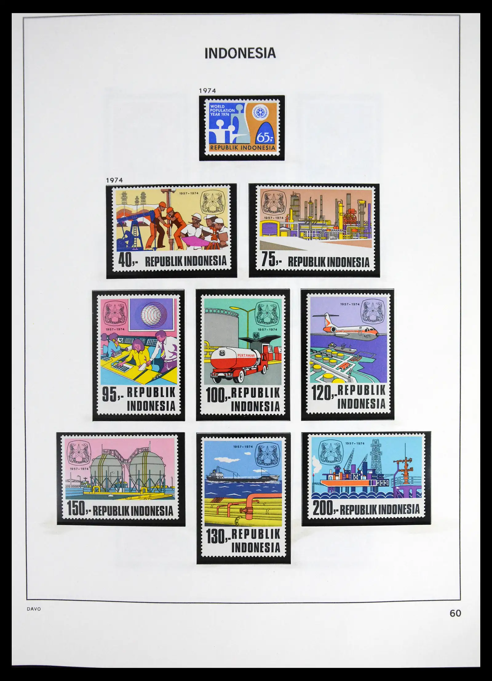 41614 0062 - Stamp collection 41614 Indonesia 1949-1982.