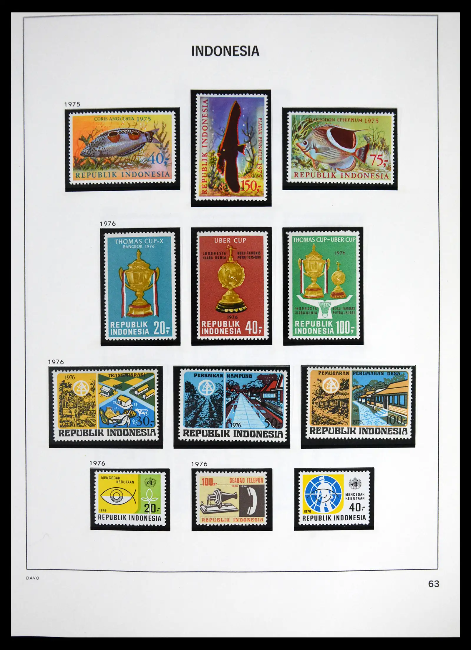 41614 0065 - Stamp collection 41614 Indonesia 1949-1982.