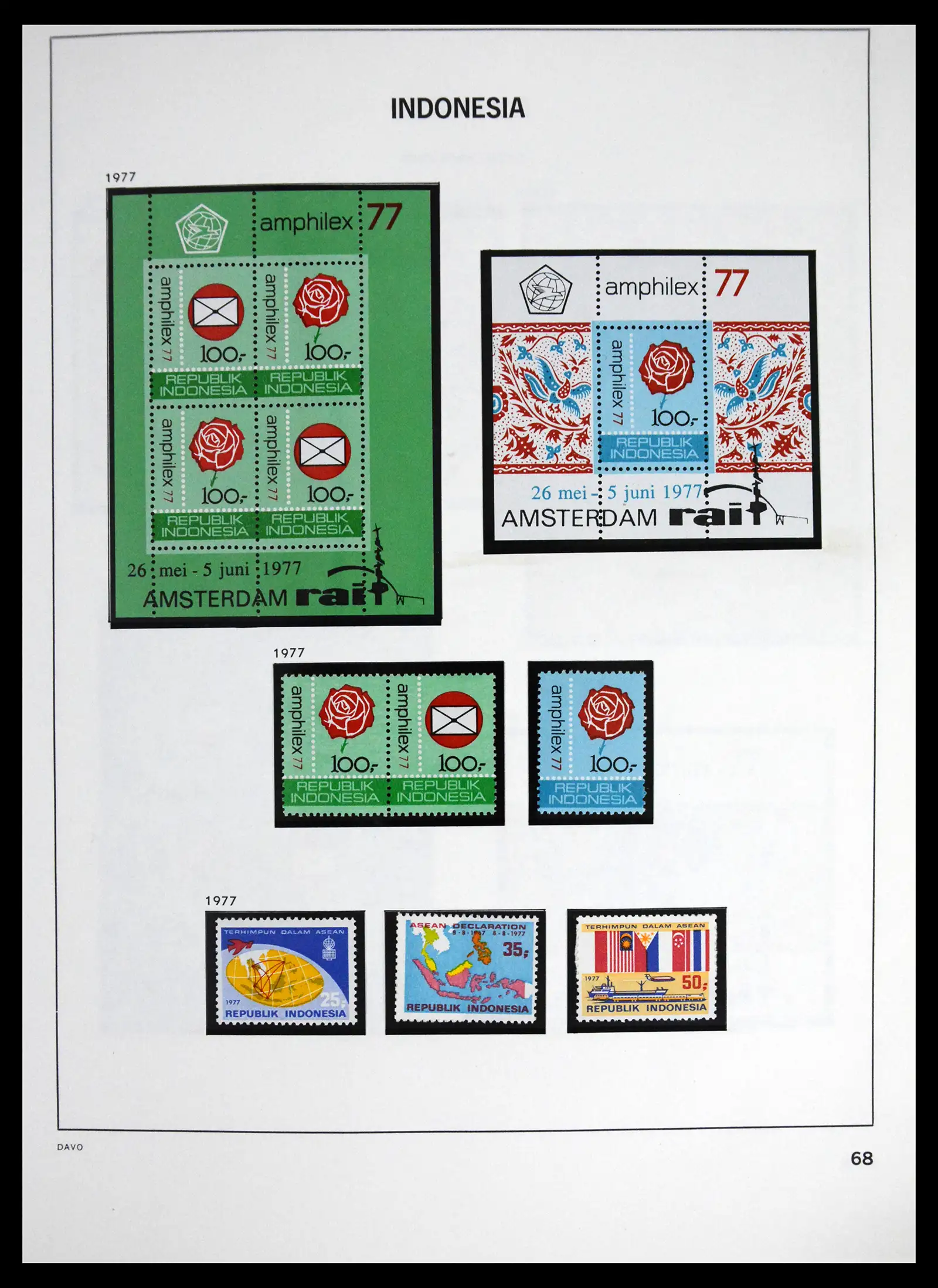 41614 0070 - Stamp collection 41614 Indonesia 1949-1982.