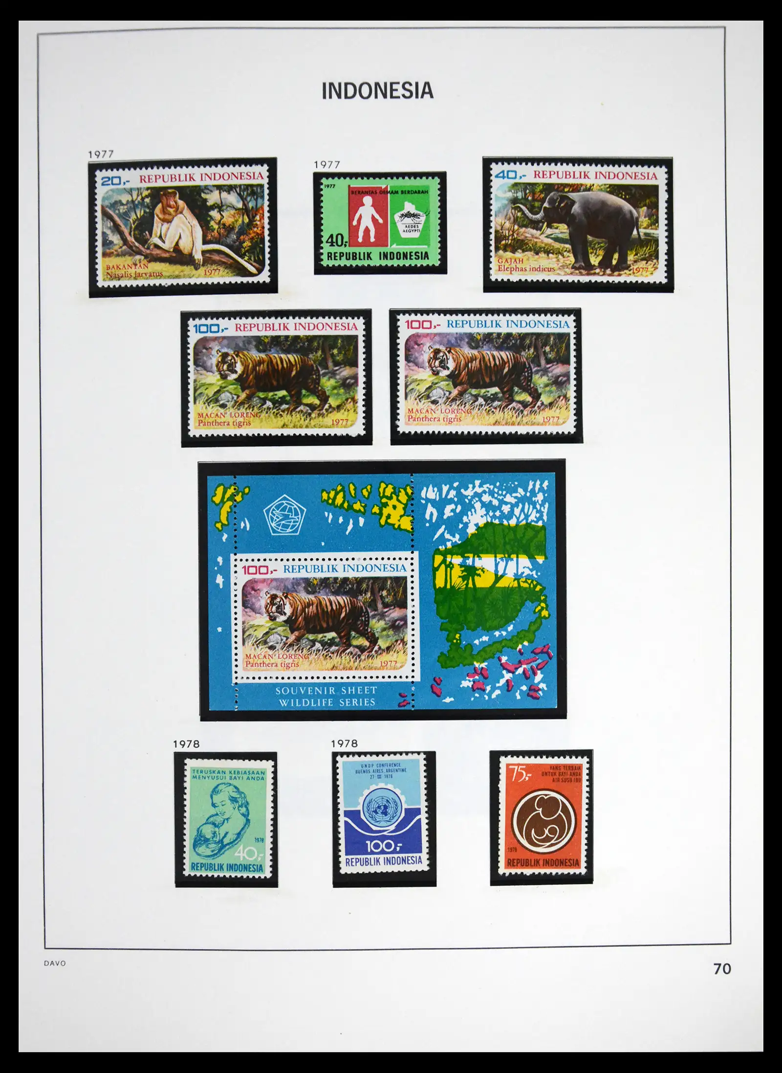 41614 0073 - Stamp collection 41614 Indonesia 1949-1982.