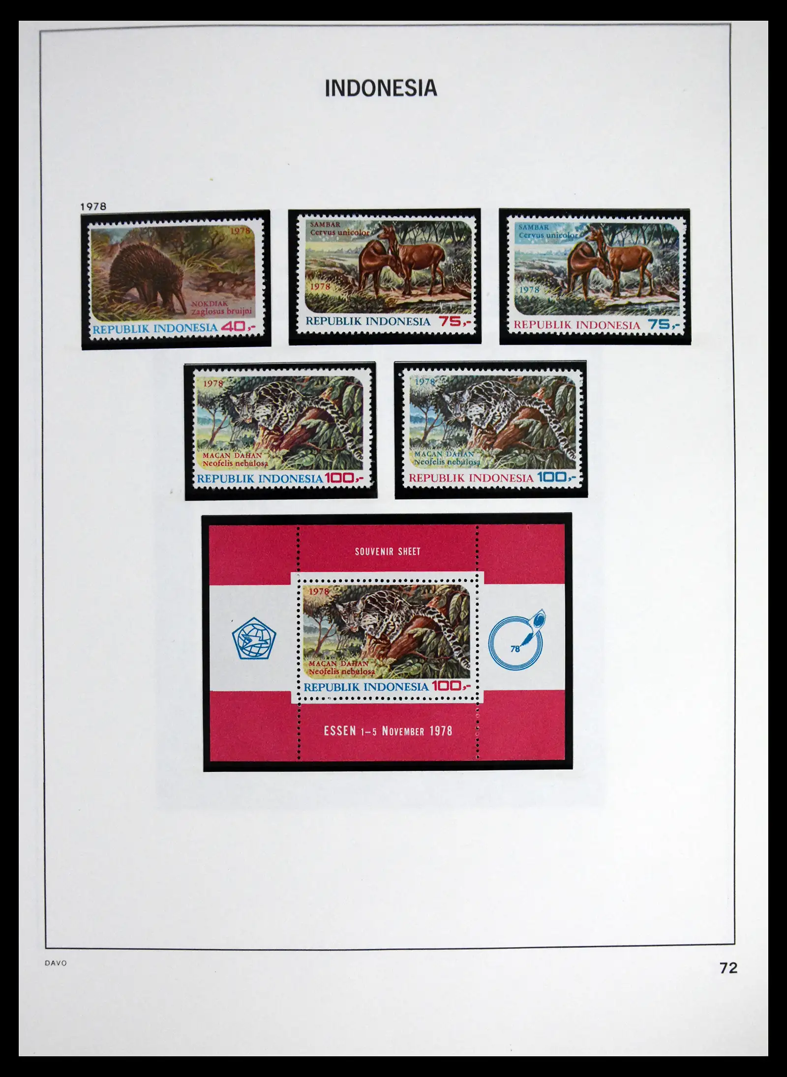 41614 0076 - Stamp collection 41614 Indonesia 1949-1982.