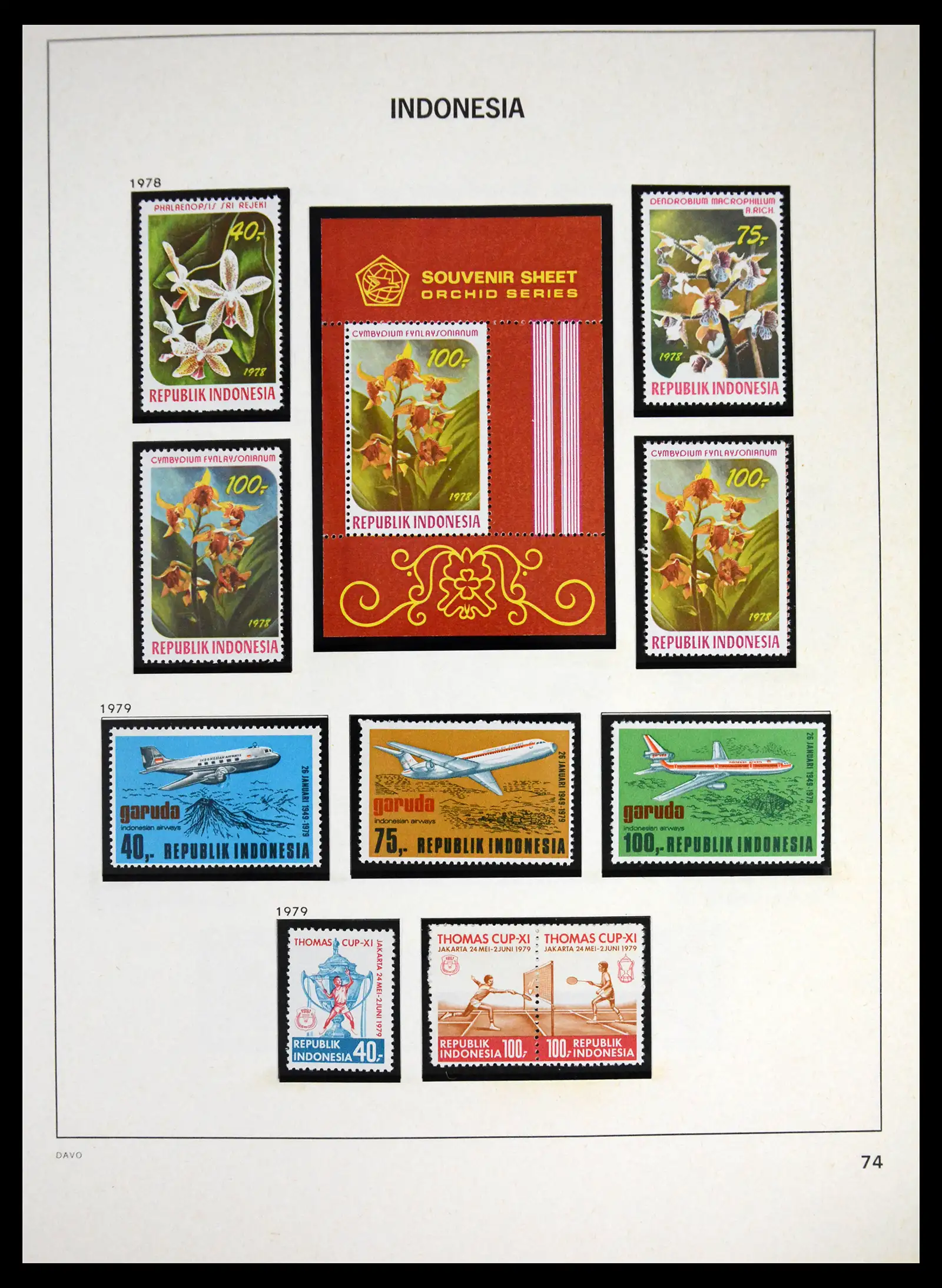 41614 0078 - Stamp collection 41614 Indonesia 1949-1982.