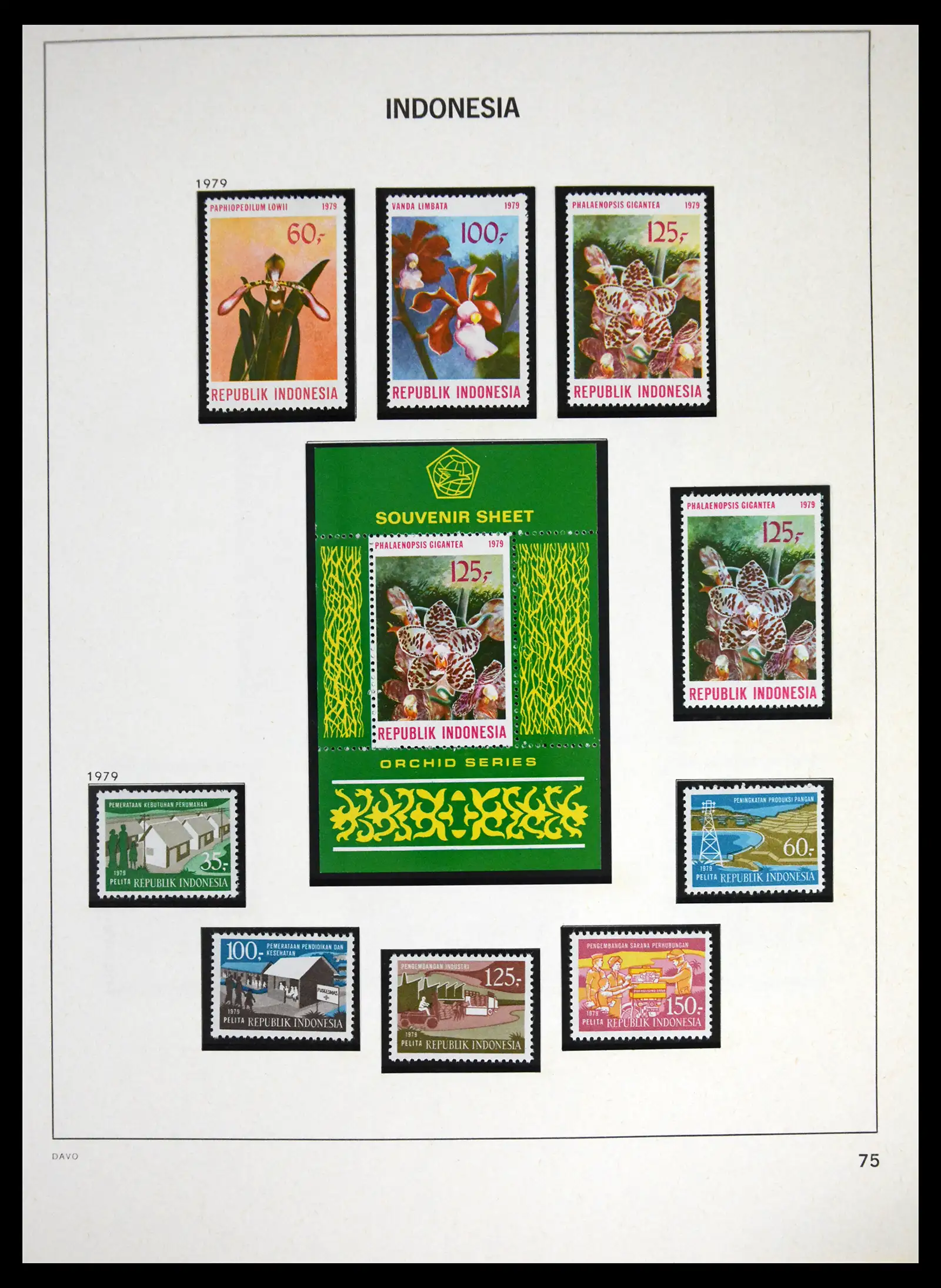 41614 0079 - Stamp collection 41614 Indonesia 1949-1982.