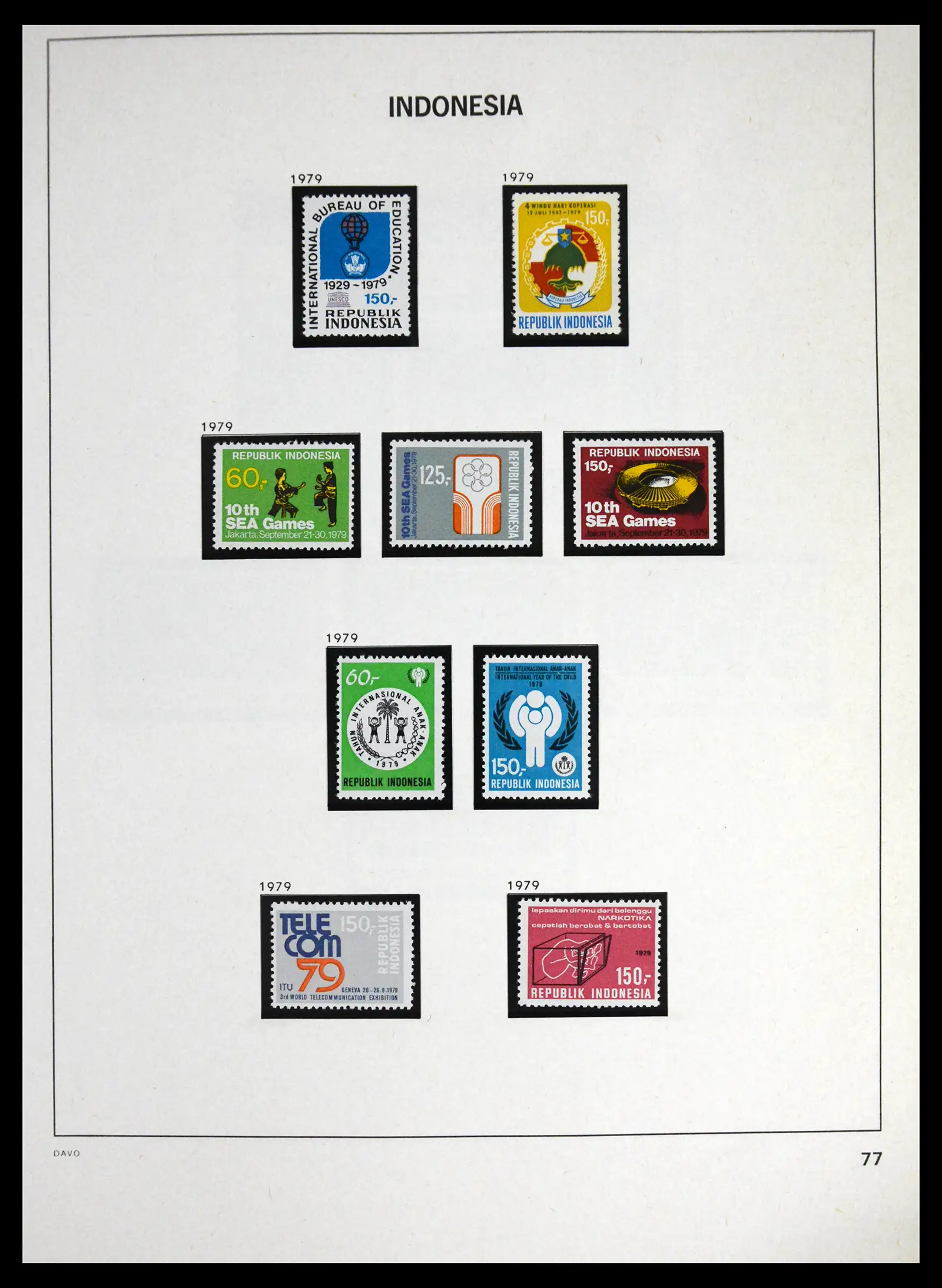 41614 0081 - Stamp collection 41614 Indonesia 1949-1982.