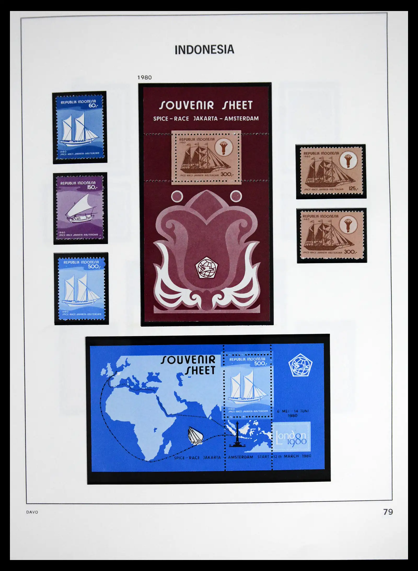 41614 0083 - Stamp collection 41614 Indonesia 1949-1982.