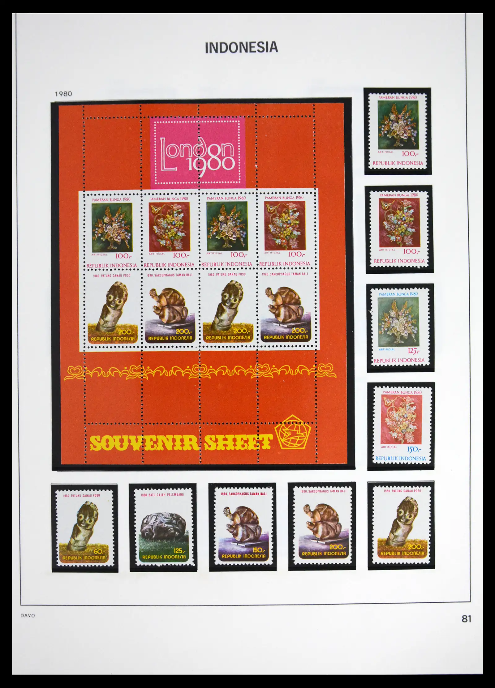 41614 0085 - Stamp collection 41614 Indonesia 1949-1982.